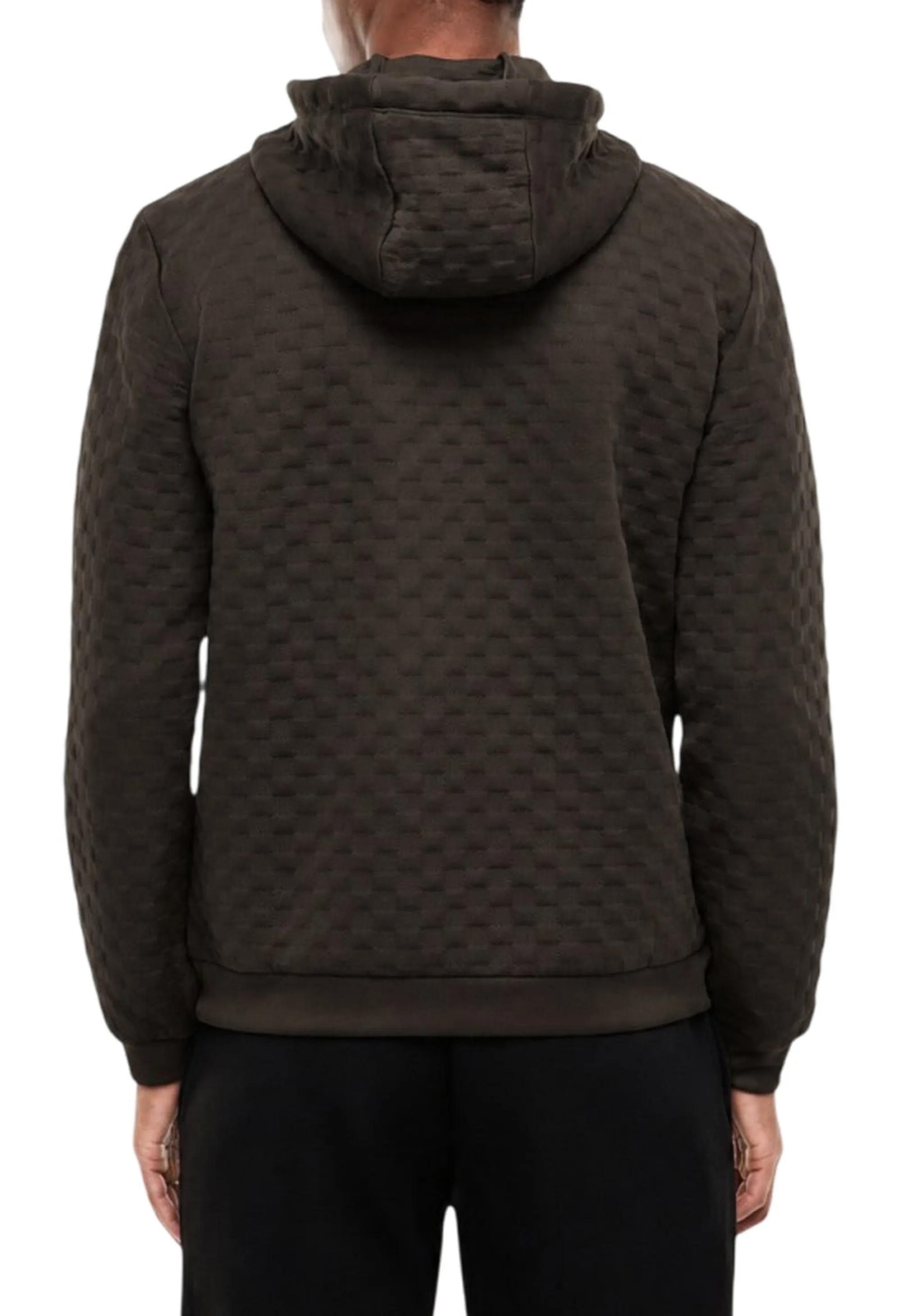 Ea7 Felpa Premium Label Con Dettagli In Maglia Marrone 7M002247Af26241 191237