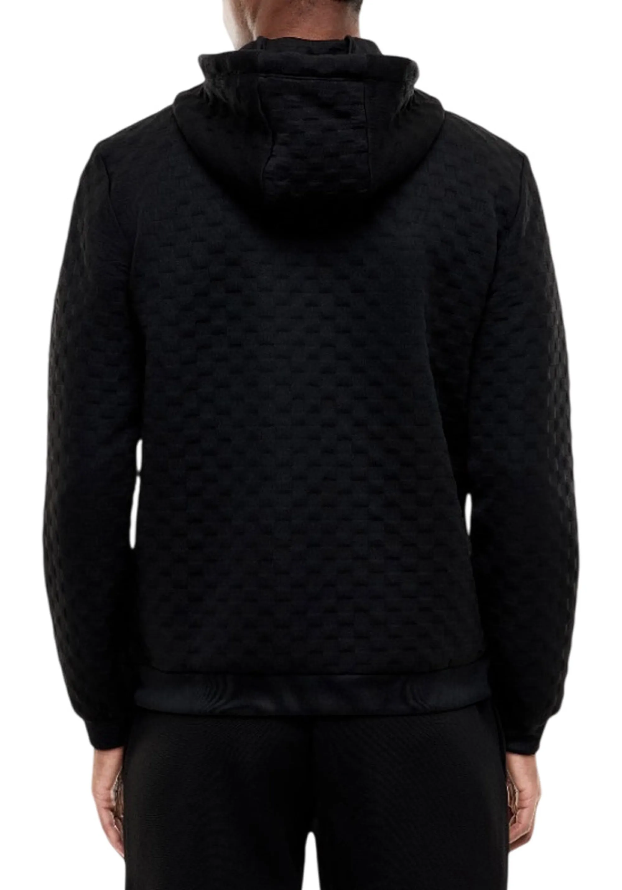Ea7 Felpa Premium Label Con Dettagli In Maglia Nero 7M002247Af26241 191241