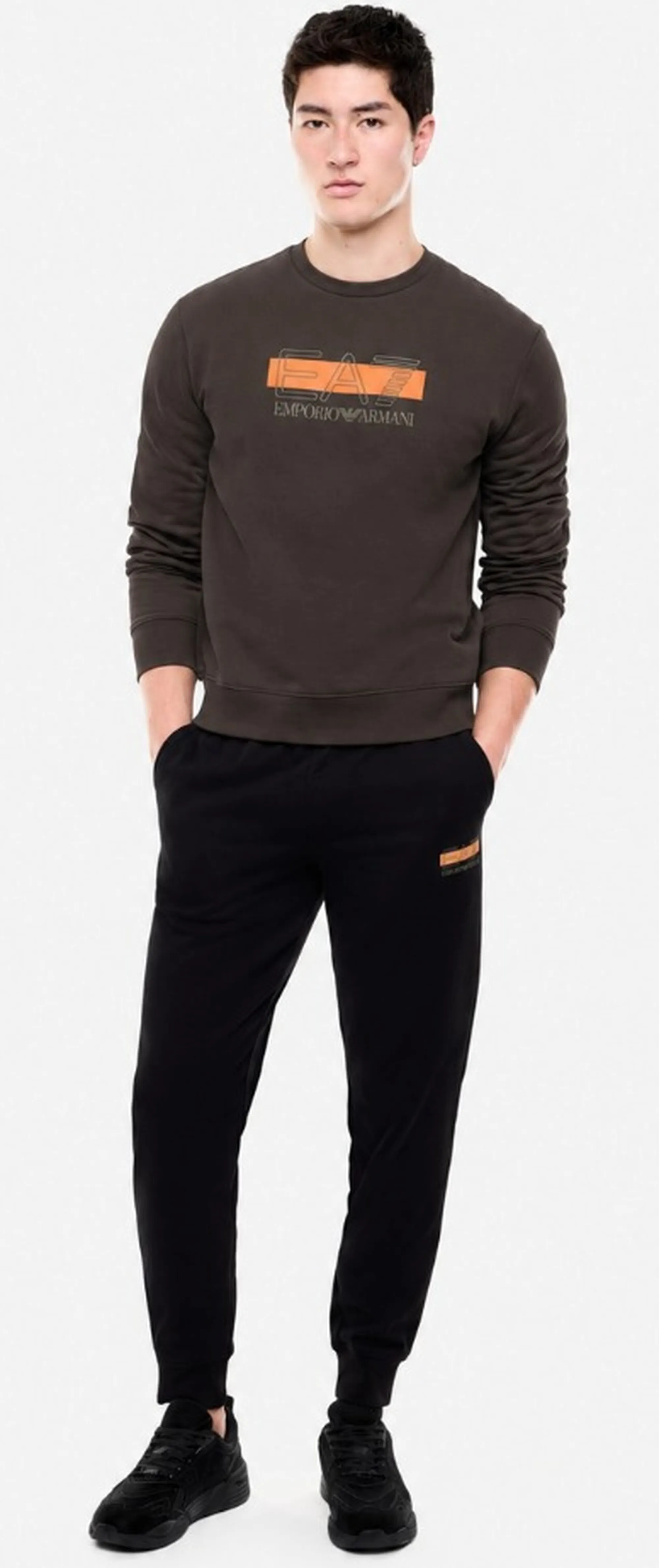 Ea7 B'Visibility Sweatshirt' Brown 7M002425Af10377 191181