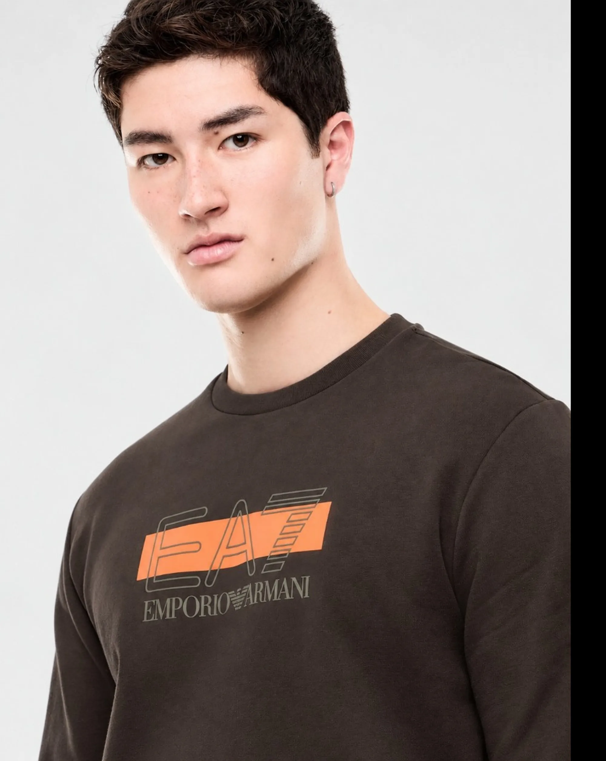 Ea7 B'Visibility Sweatshirt' Brown 7M002425Af10377 191182
