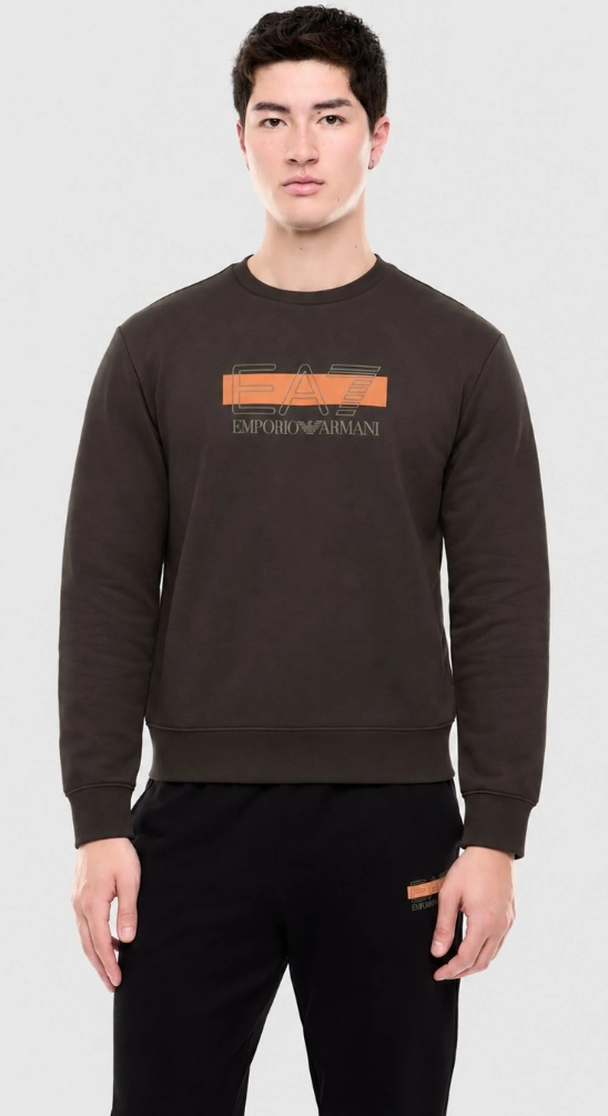 Ea7 B'Visibility Sweatshirt' Brown 7M002425Af10377 191185