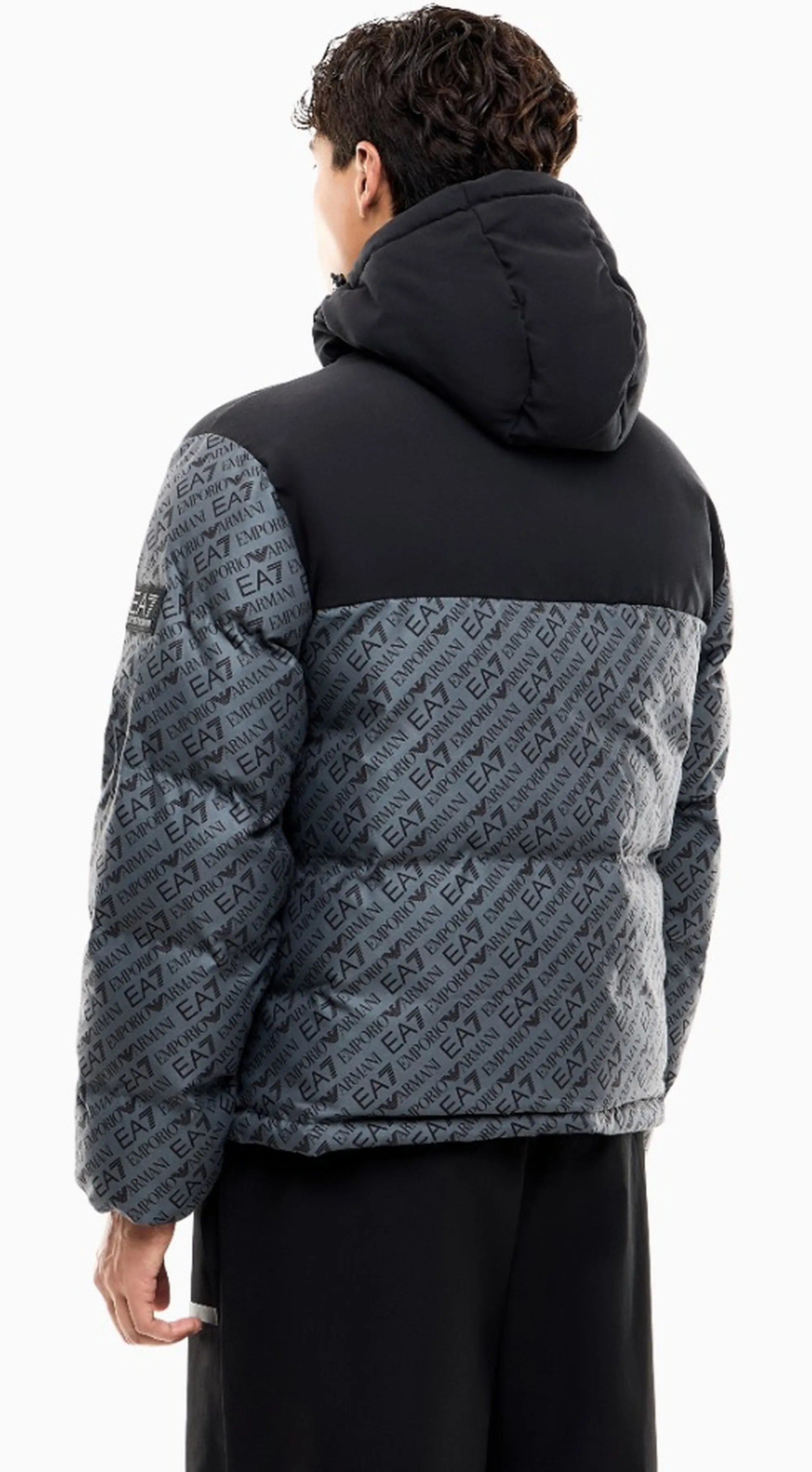 Ea7 B'Logo Padded Jacket' Grey 7M002566Af26406 191276