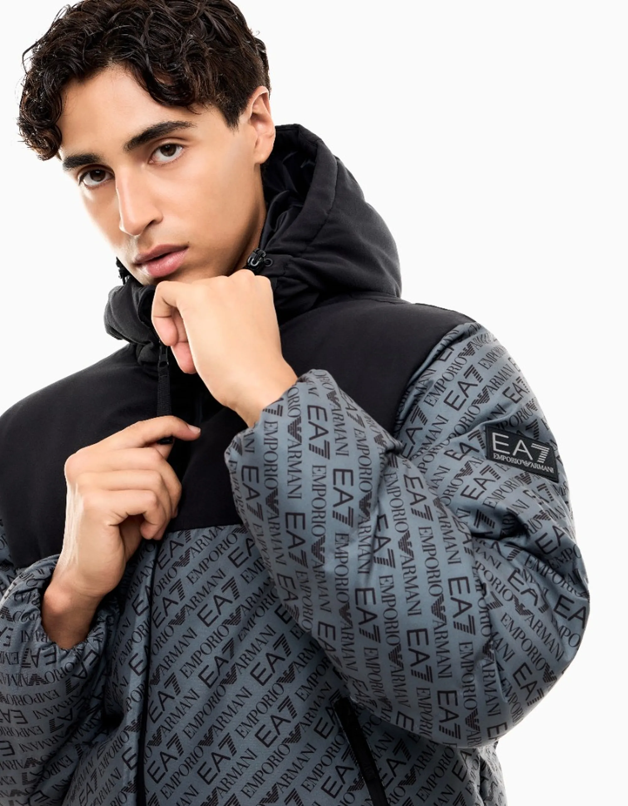 Ea7 B'Logo Padded Jacket' Grey 7M002566Af26406 191277