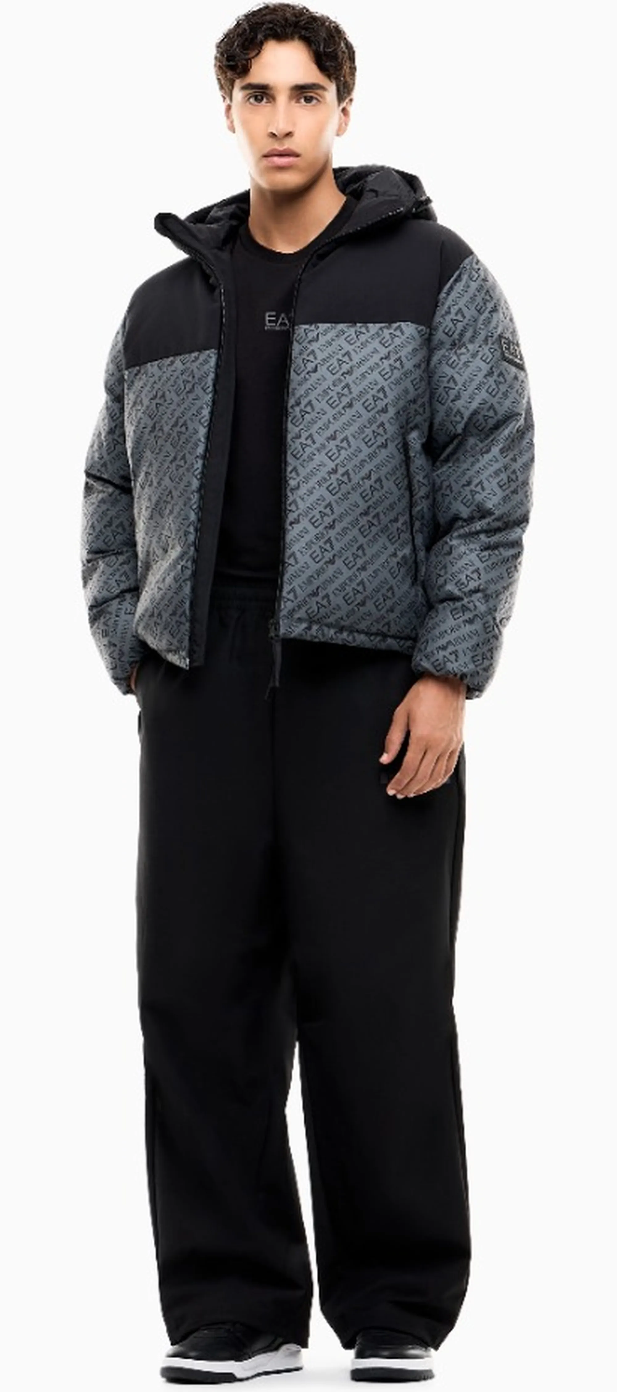 Ea7 B'Logo Padded Jacket' Grey 7M002566Af26406 191278