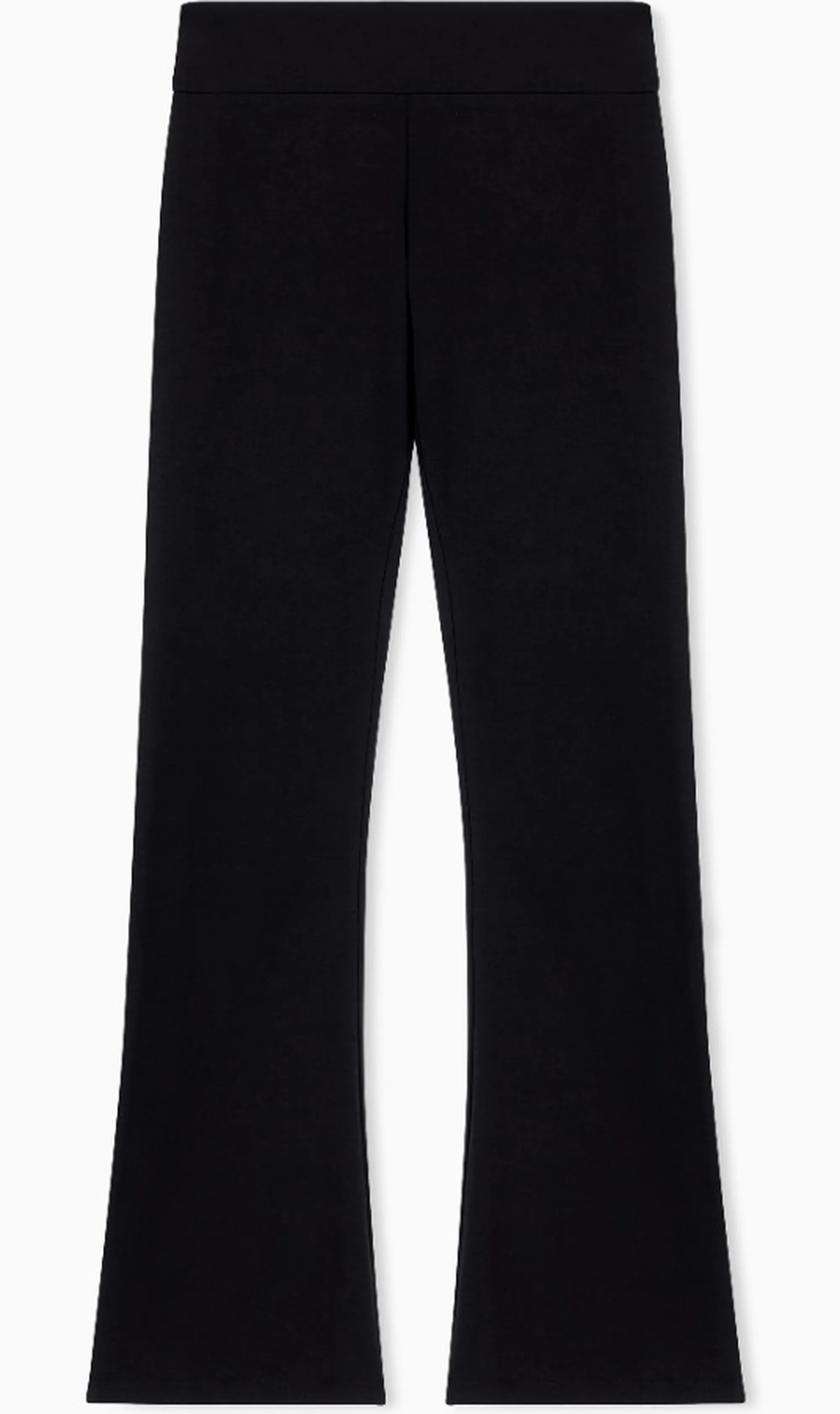 Ea7 Leggins Bootcut In Cotone A Vita Alta Nero 7W000460Af12484 190844