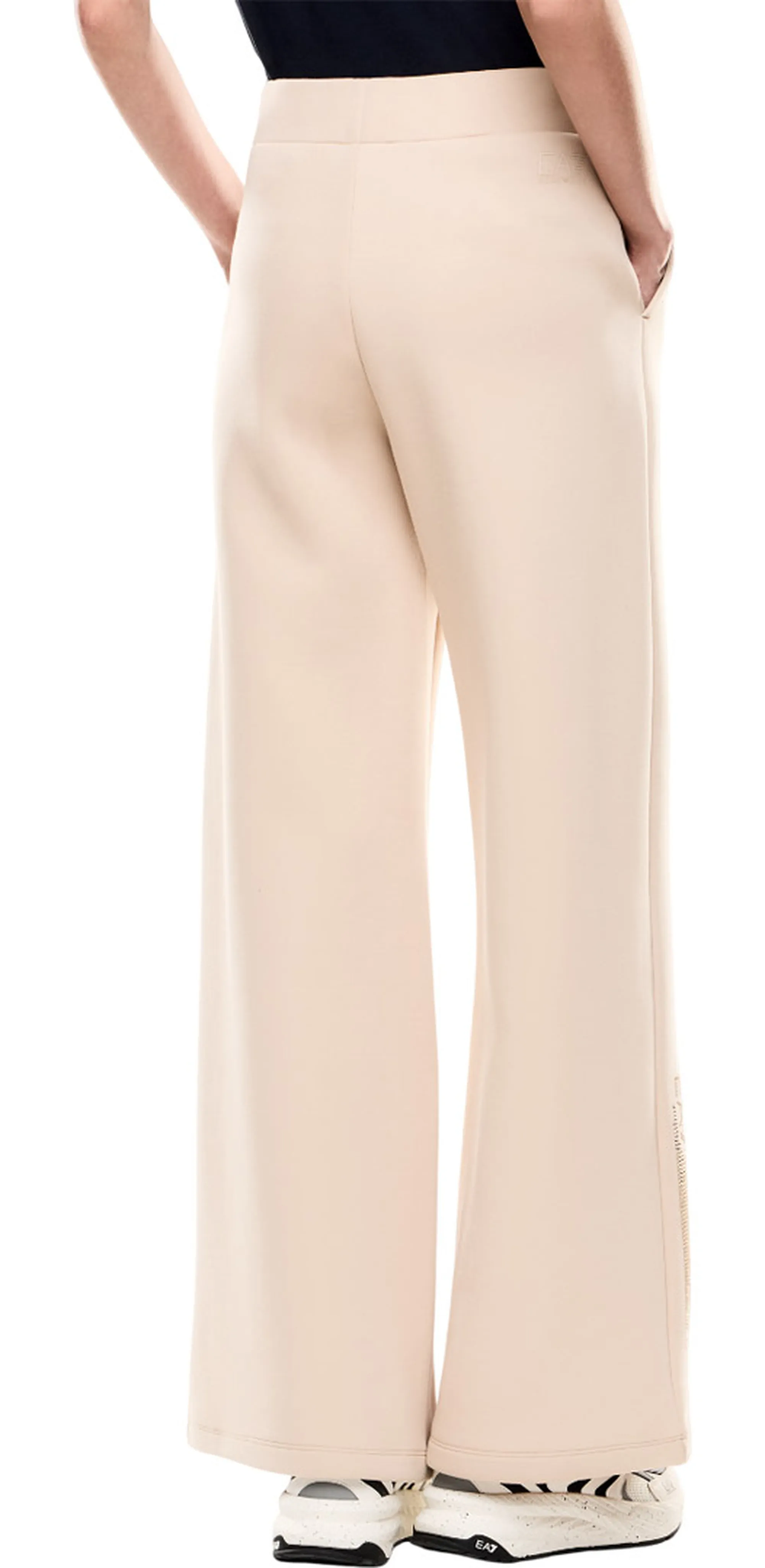 Ea7 B'Ea7 Wide Trousers' Beige 7W000526Af13151 163267