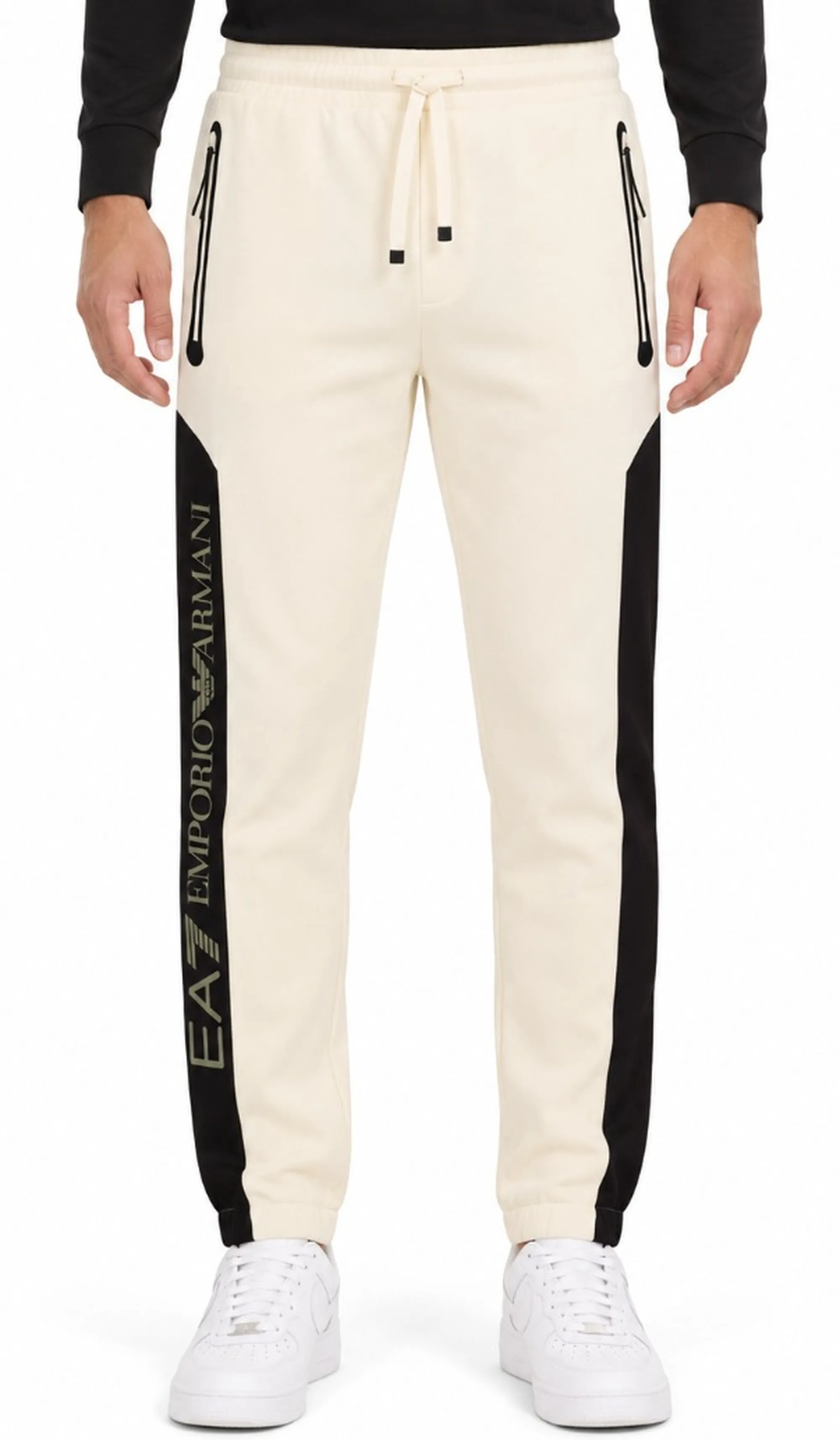 Ea7 B'Jogger Athletic Colour Block Trouser' Beige 6Dpp71Pjvtz 199092