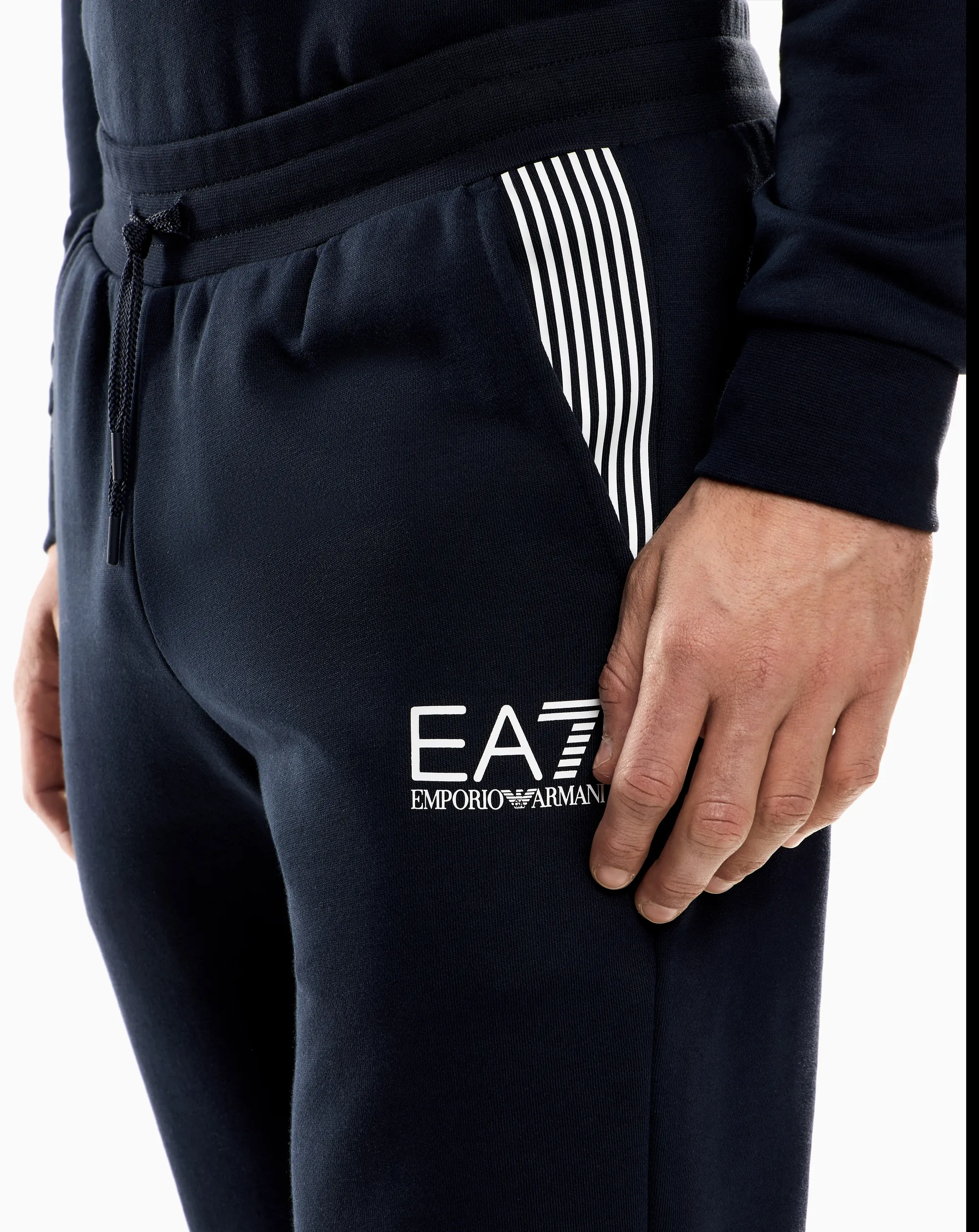 Ea7 B'Ea7 Jogger Pants In Cotton Blend' Blu 7M001126Af10377 161235