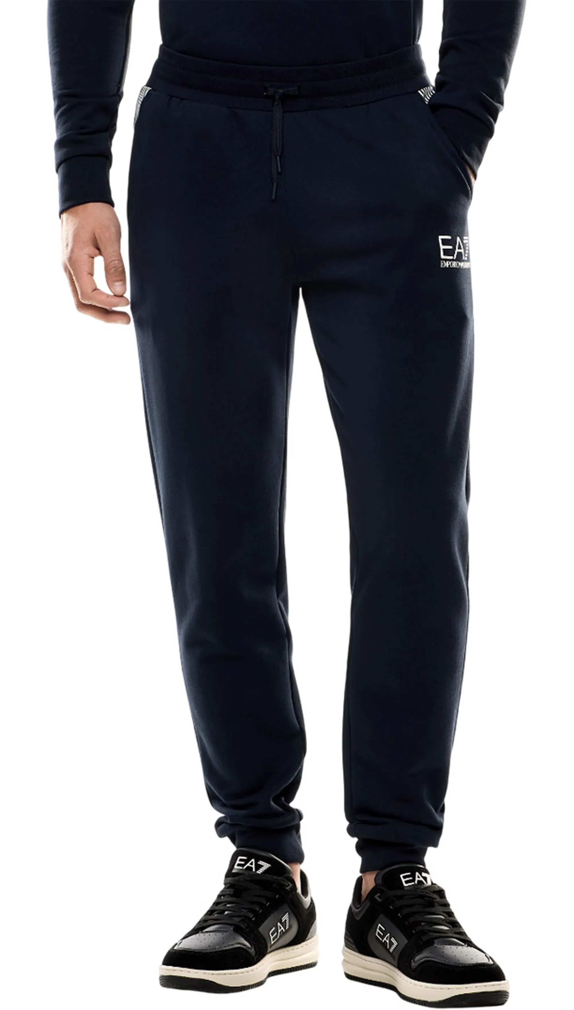 Ea7 B'Ea7 Jogger Pants In Cotton Blend' Blu 7M001126Af10377 161452