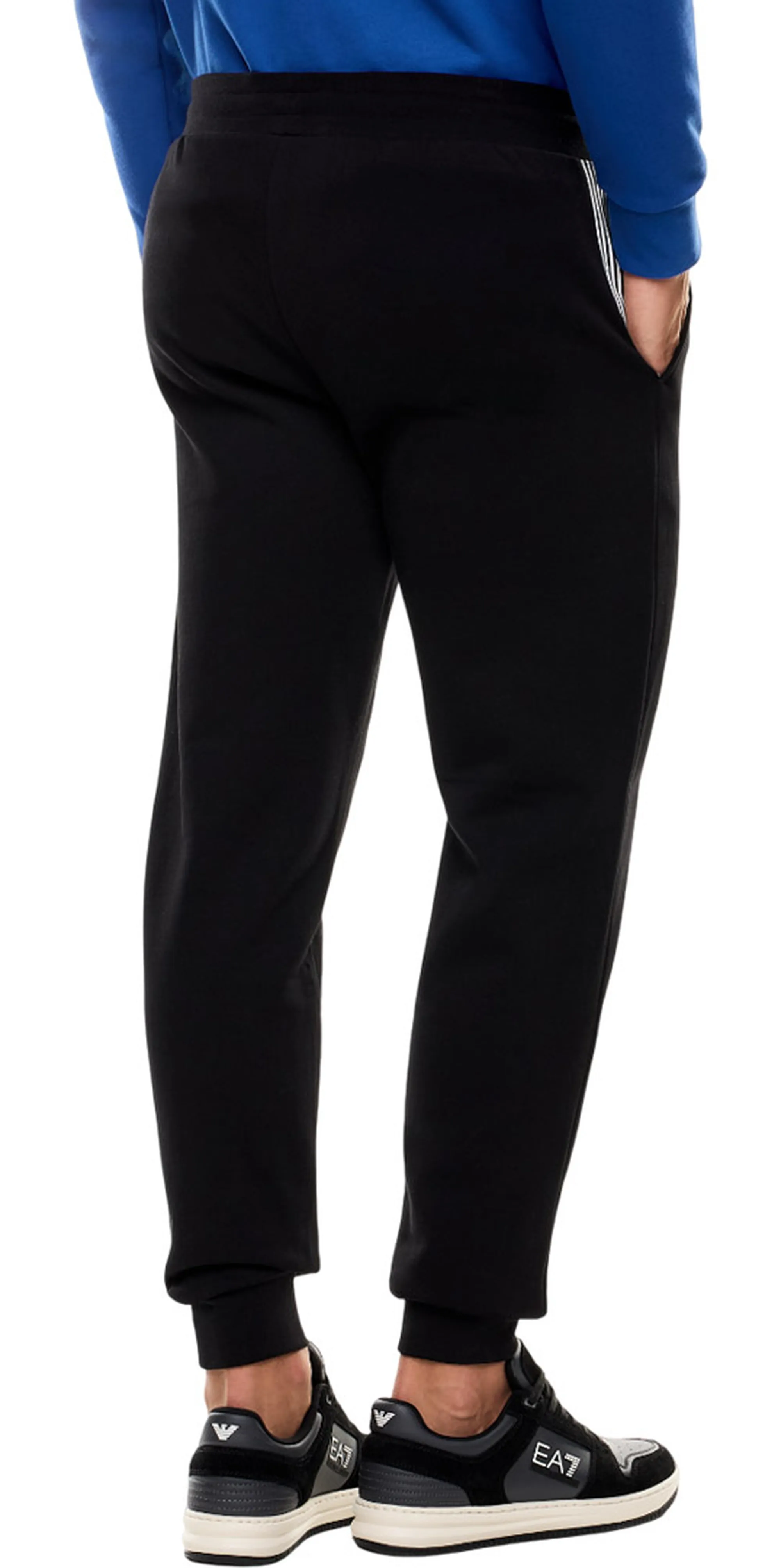Ea7 B'Ea7 Jogger Pants In Cotton Blend' Black 7M001126Af10377 161444