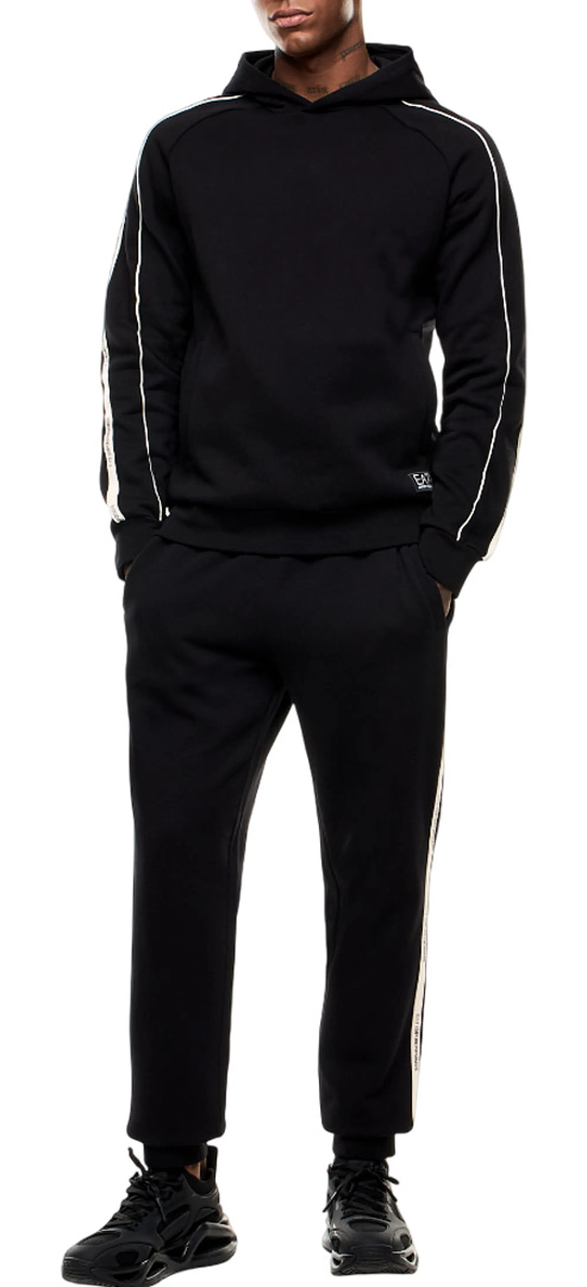 Ea7 B'Cotton Blend Jogger Pants' Black 7M000974Af10377 161250