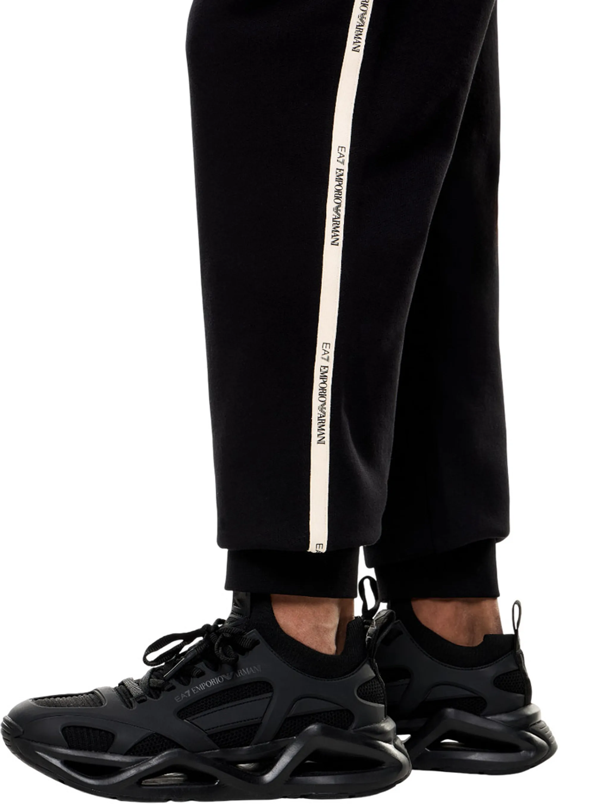 Ea7 B'Cotton Blend Jogger Pants' Black 7M000974Af10377 161251