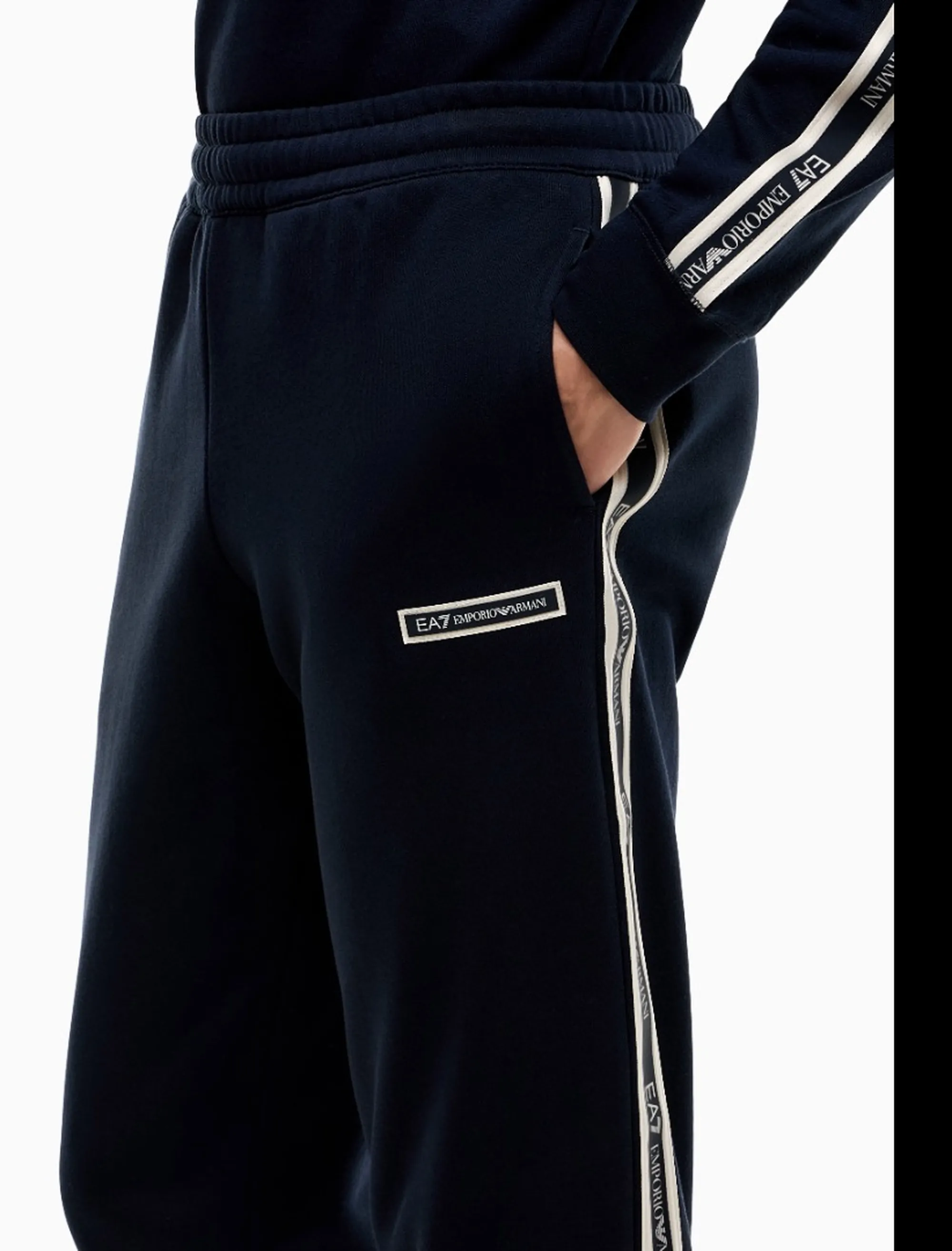 Ea7 Pantalone Logo Series Blu 7M002198Af10377 191047