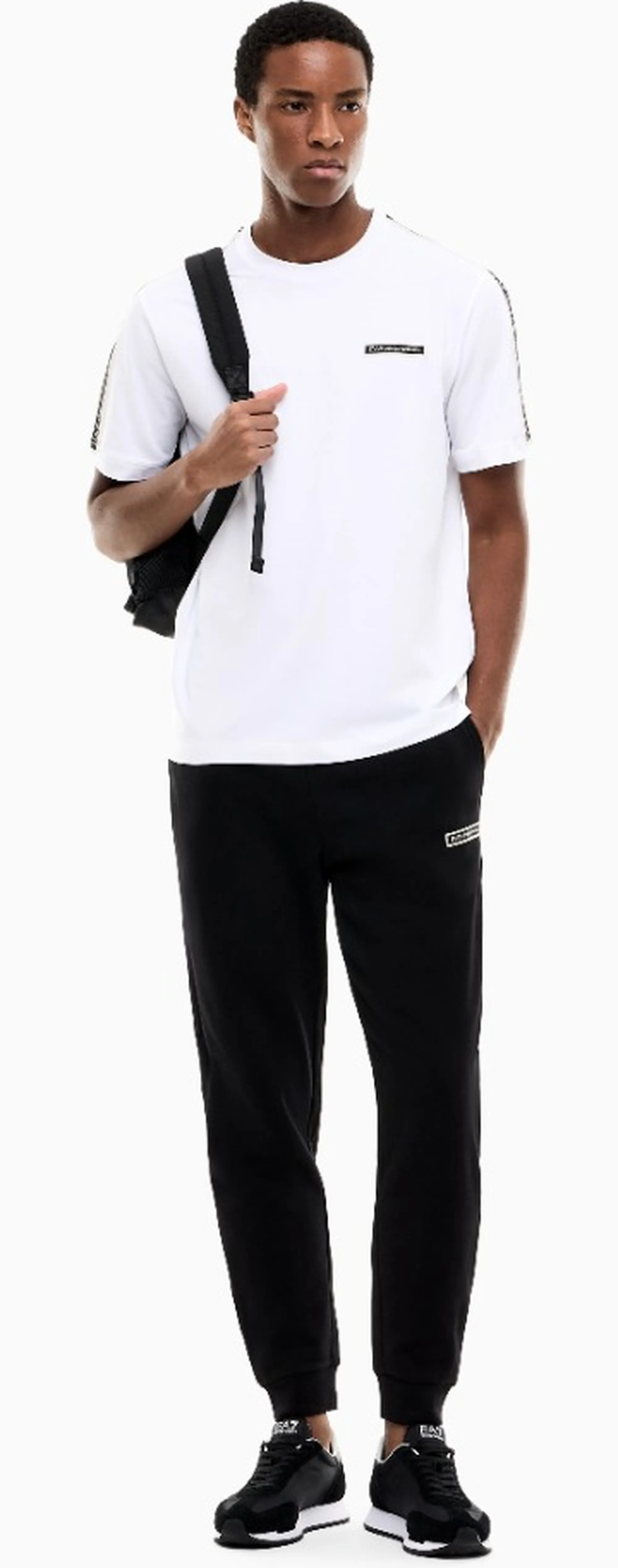 Ea7 Pantalone Logo Series Nero 7M002198Af10377 191053