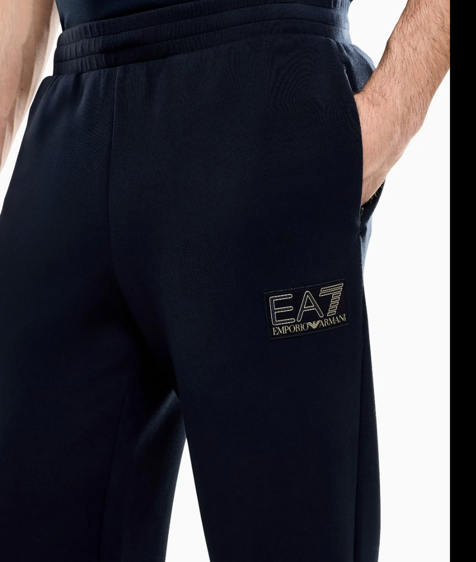 Ea7 B'Premium Label Viscose Jersey Trousers' Blu 7M002244Af26240 191103