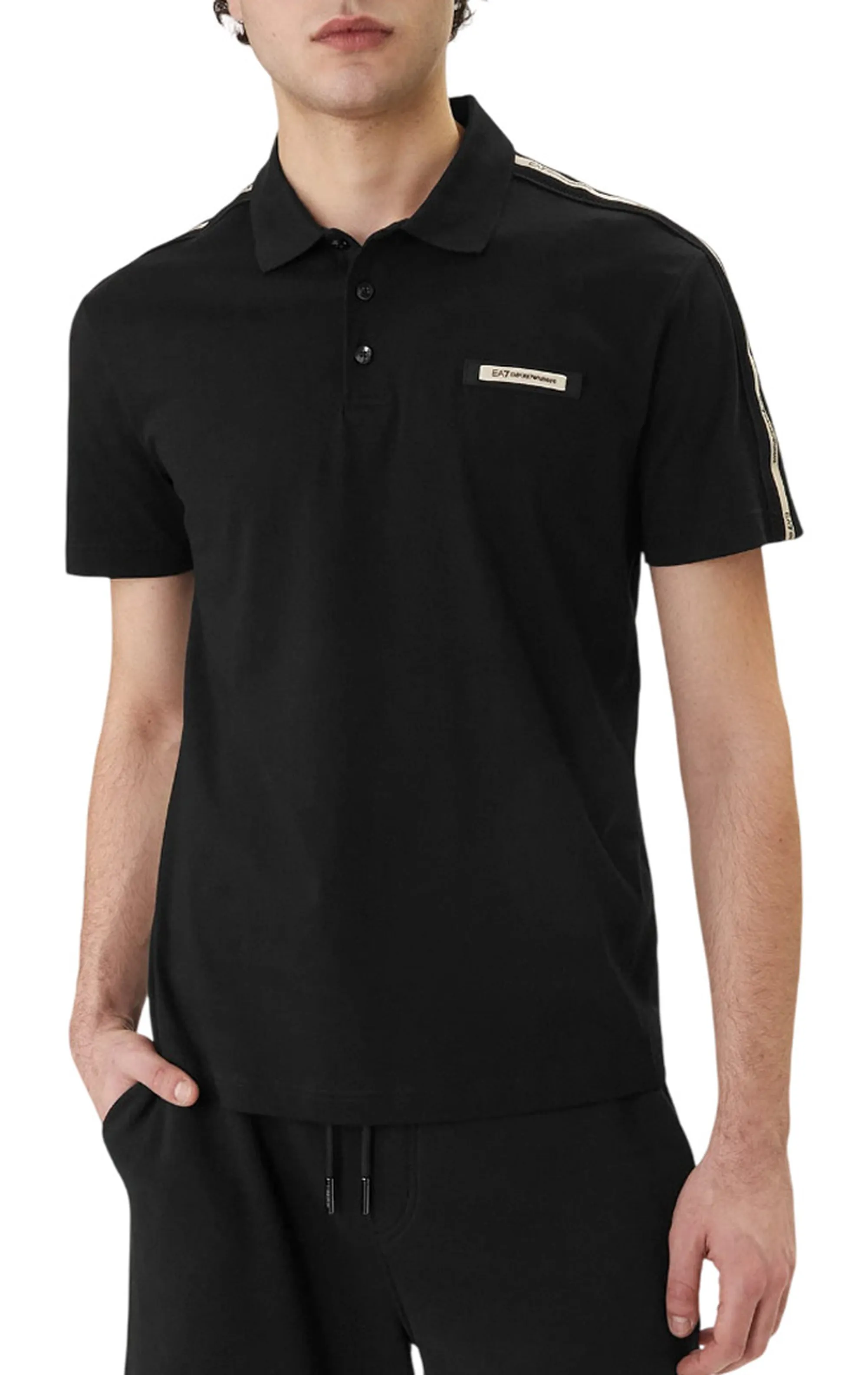 Ea7 B'Polo Logo Series' Black 7M001477Af10375 180048