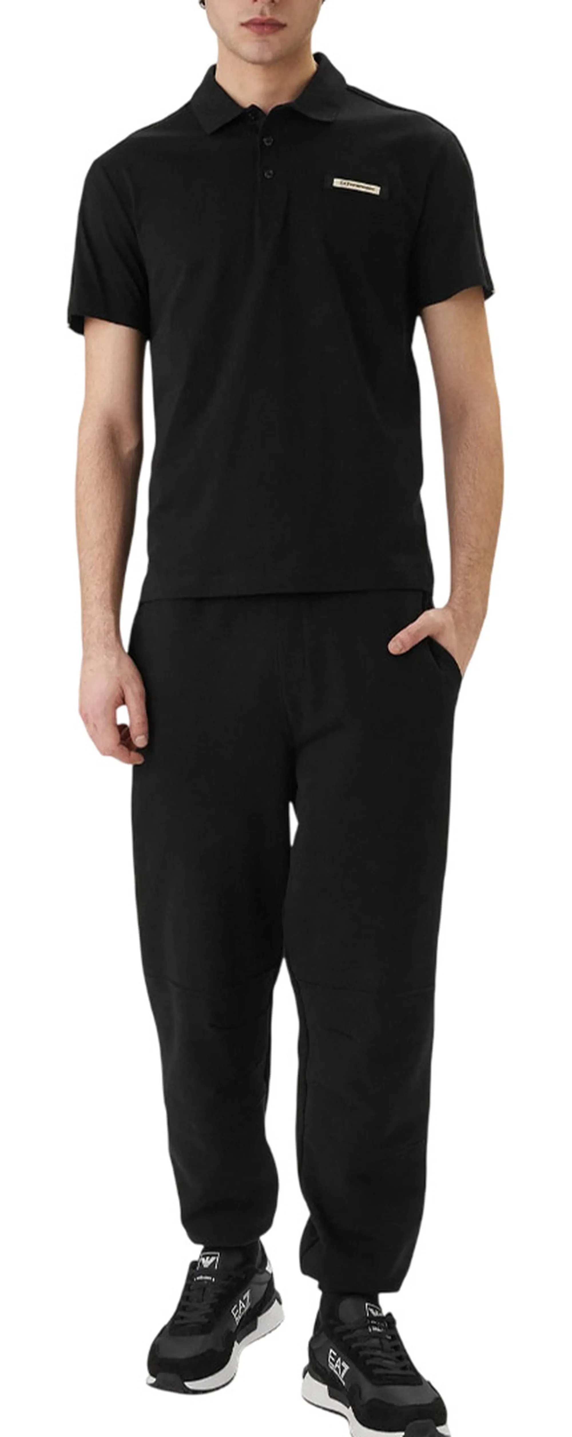 Ea7 B'Polo Logo Series' Black 7M001477Af10375 180053