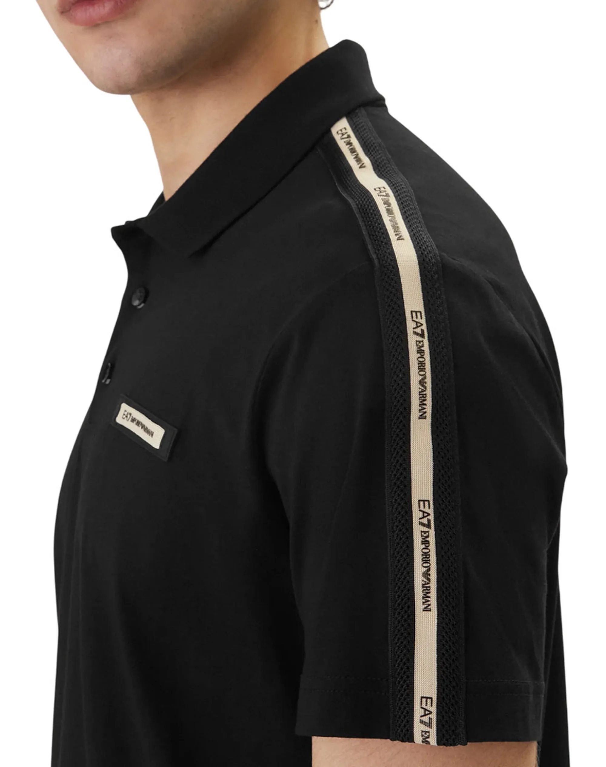 Ea7 B'Polo Logo Series' Black 7M001477Af10375 180054