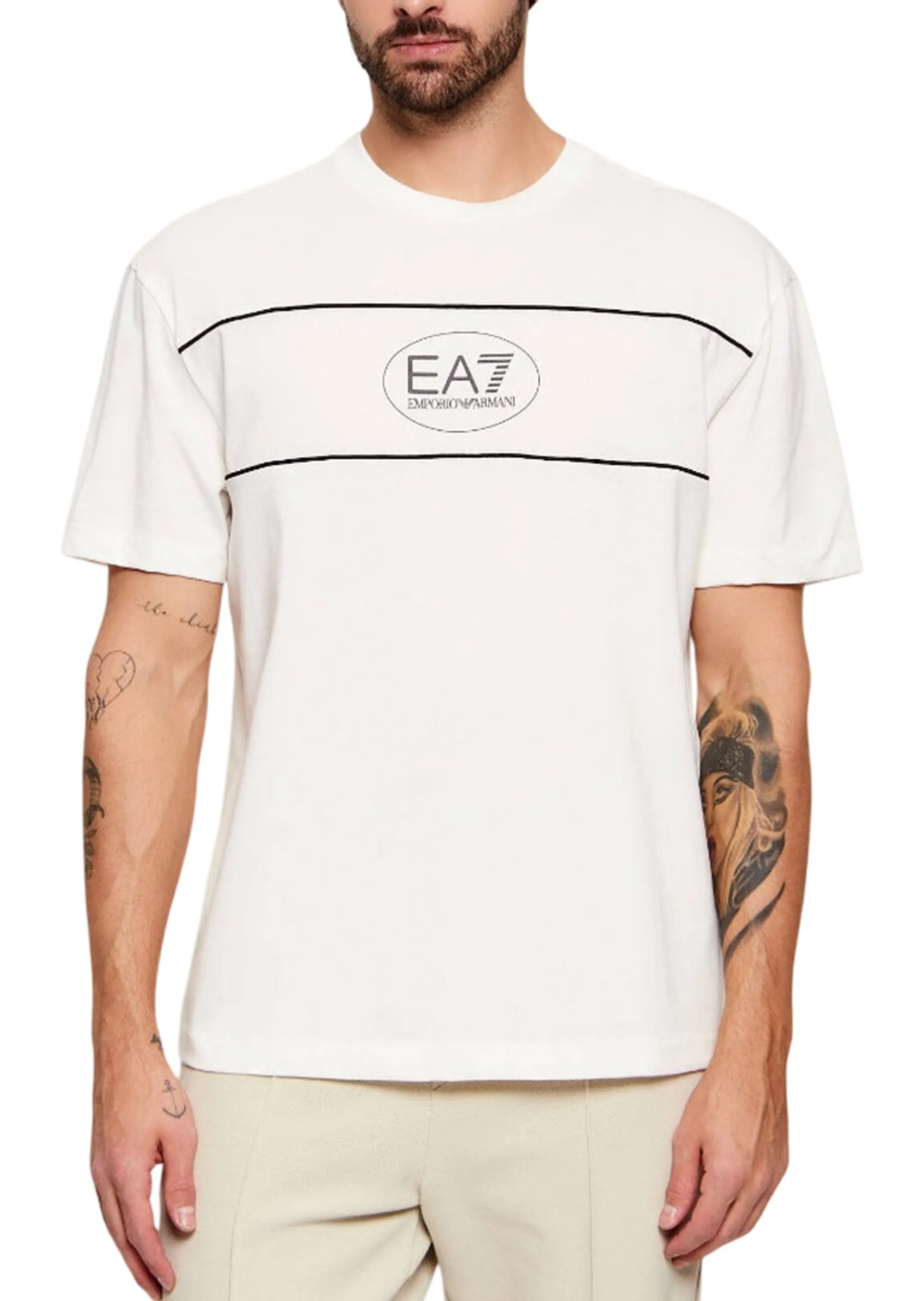 Ea7 B'T-Shirt' White 7M001494Af16548 181387