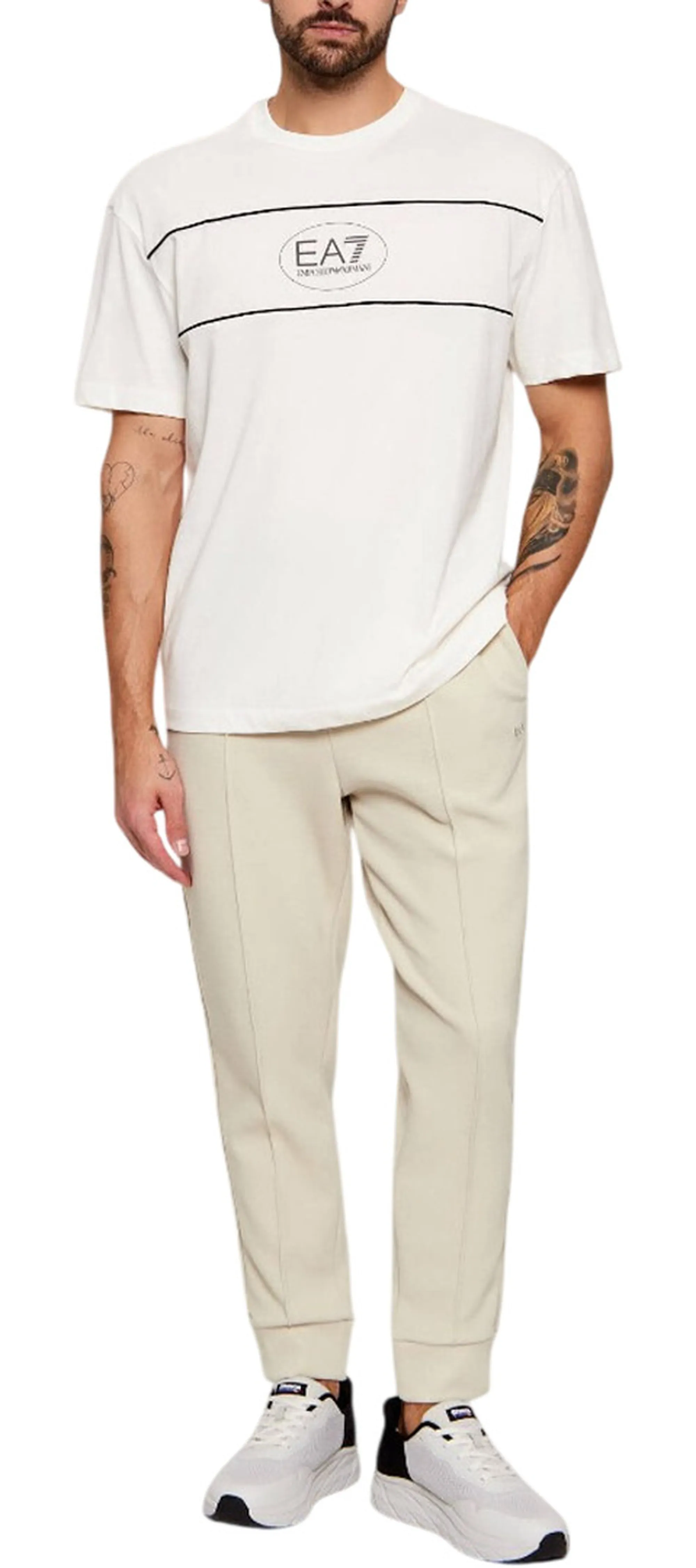 Ea7 B'T-Shirt' White 7M001494Af16548 181389
