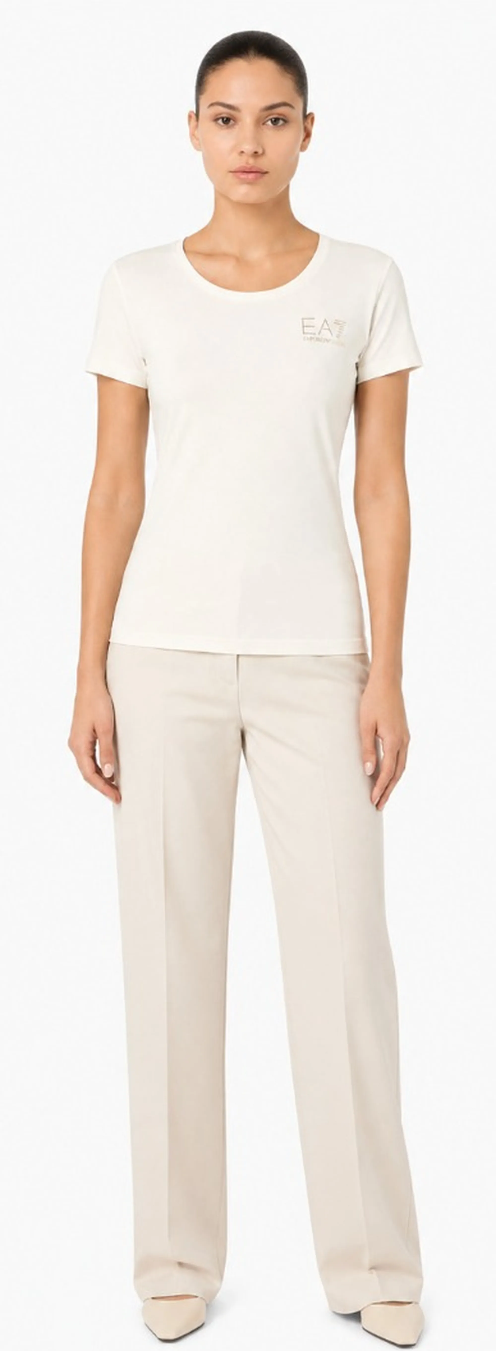 Ea7 B'T-Shirt ' Off-White 8Ntt65Tjdqz 184111