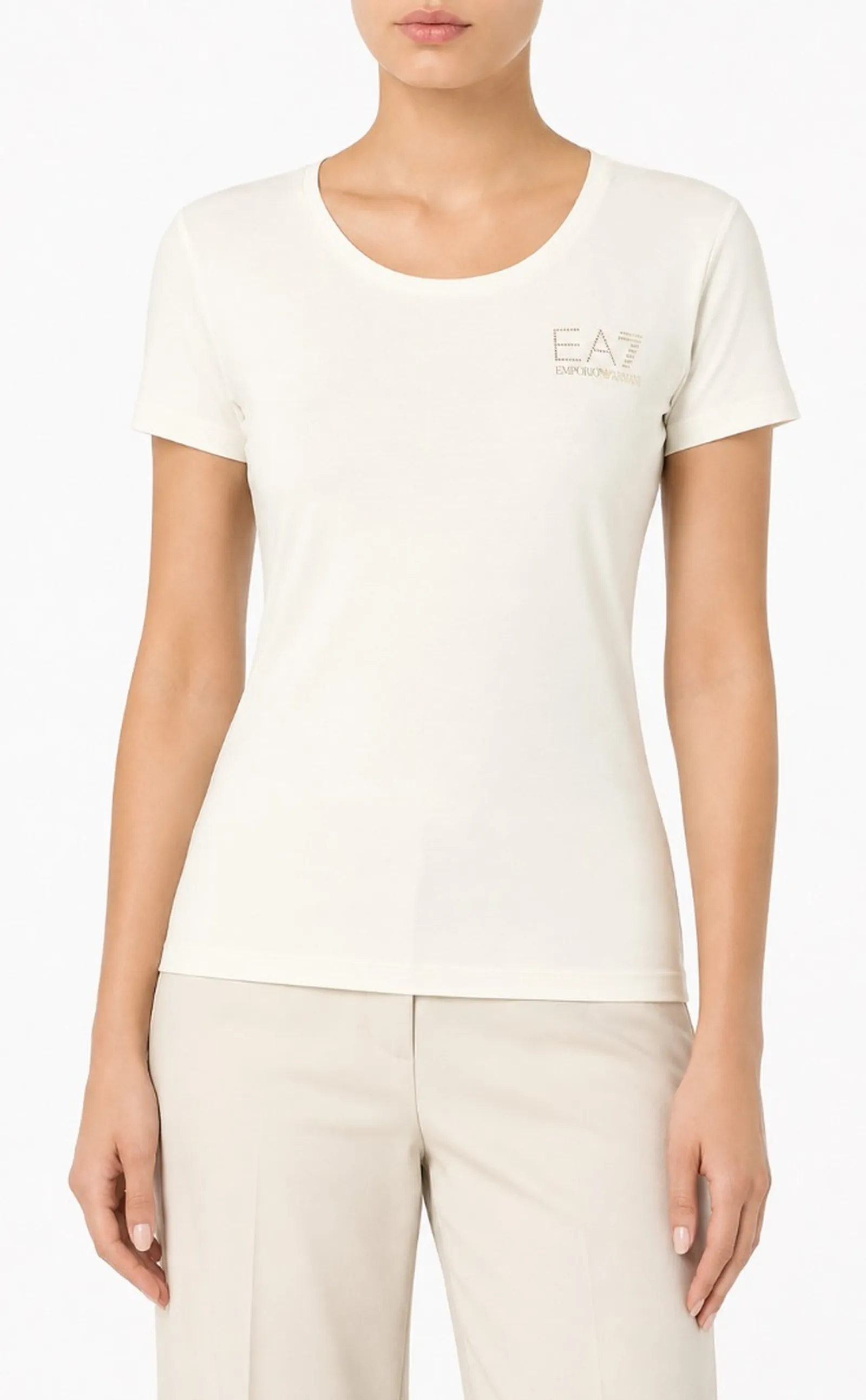 Ea7 T-Shirt Bianco Sporco 8Ntt65Tjdqz 184113