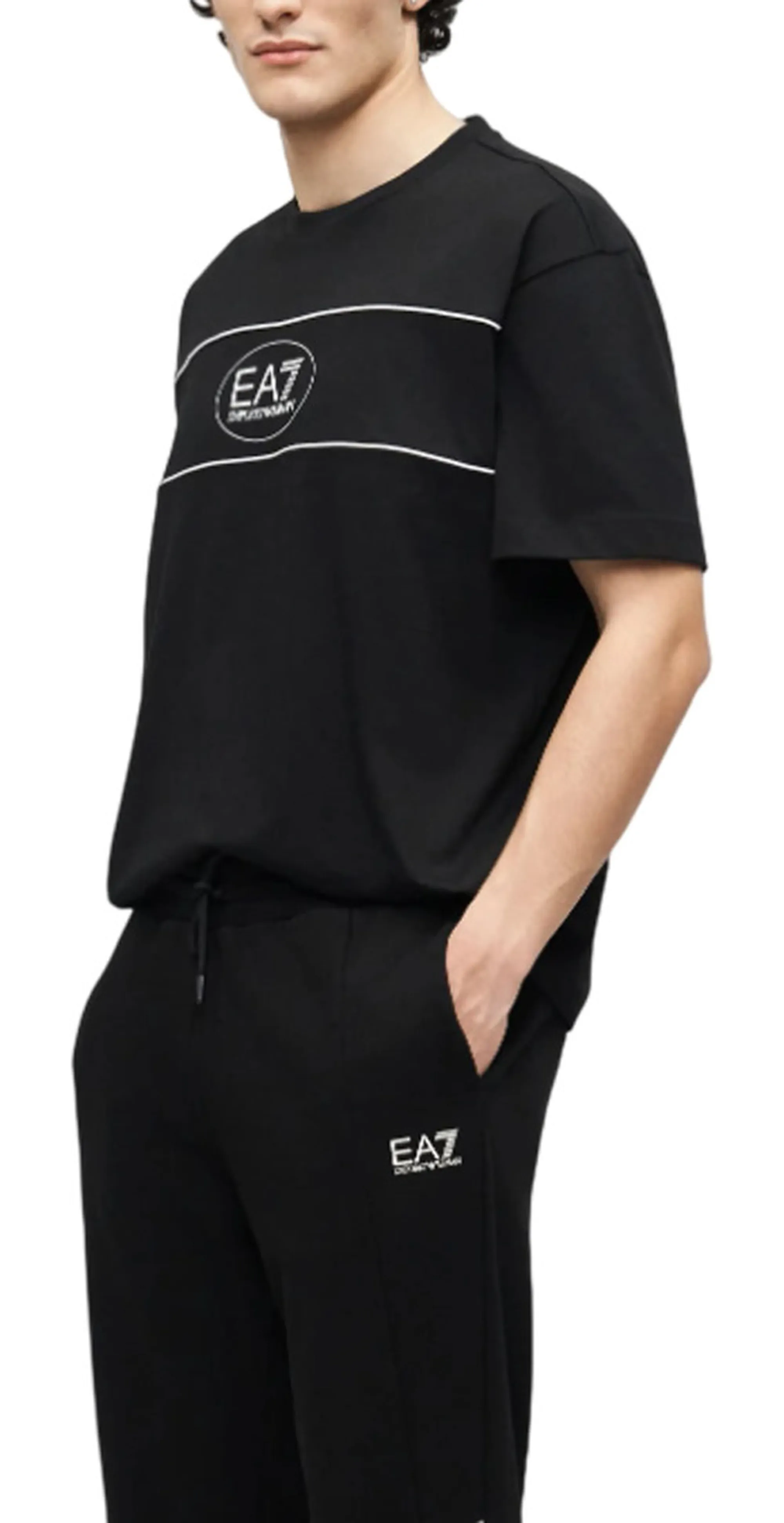 Ea7 B'T-Shirt' Black 7M001494Af16548 181155