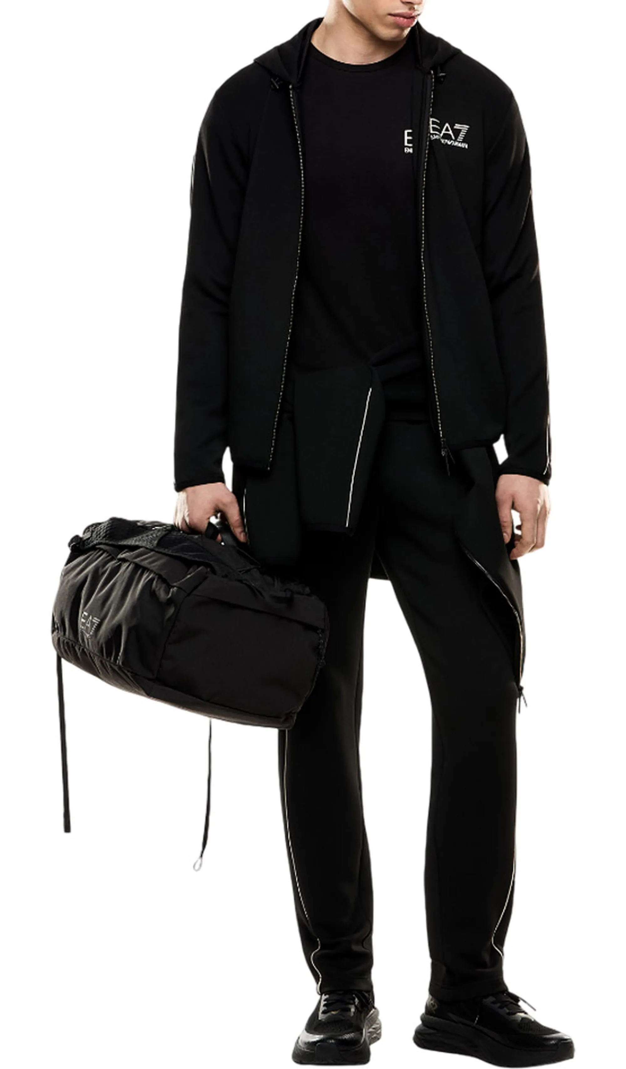 Ea7 B'Long-Sleeved T-Shirt' Black 7M000668Af13739 161174