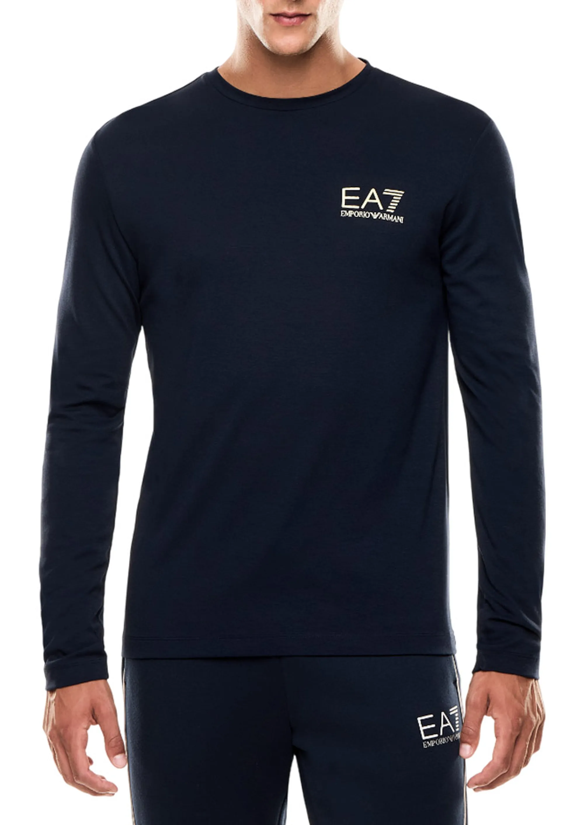 Ea7 B'Long-Sleeved T-Shirt' Blu 7M000668Af13739 161167
