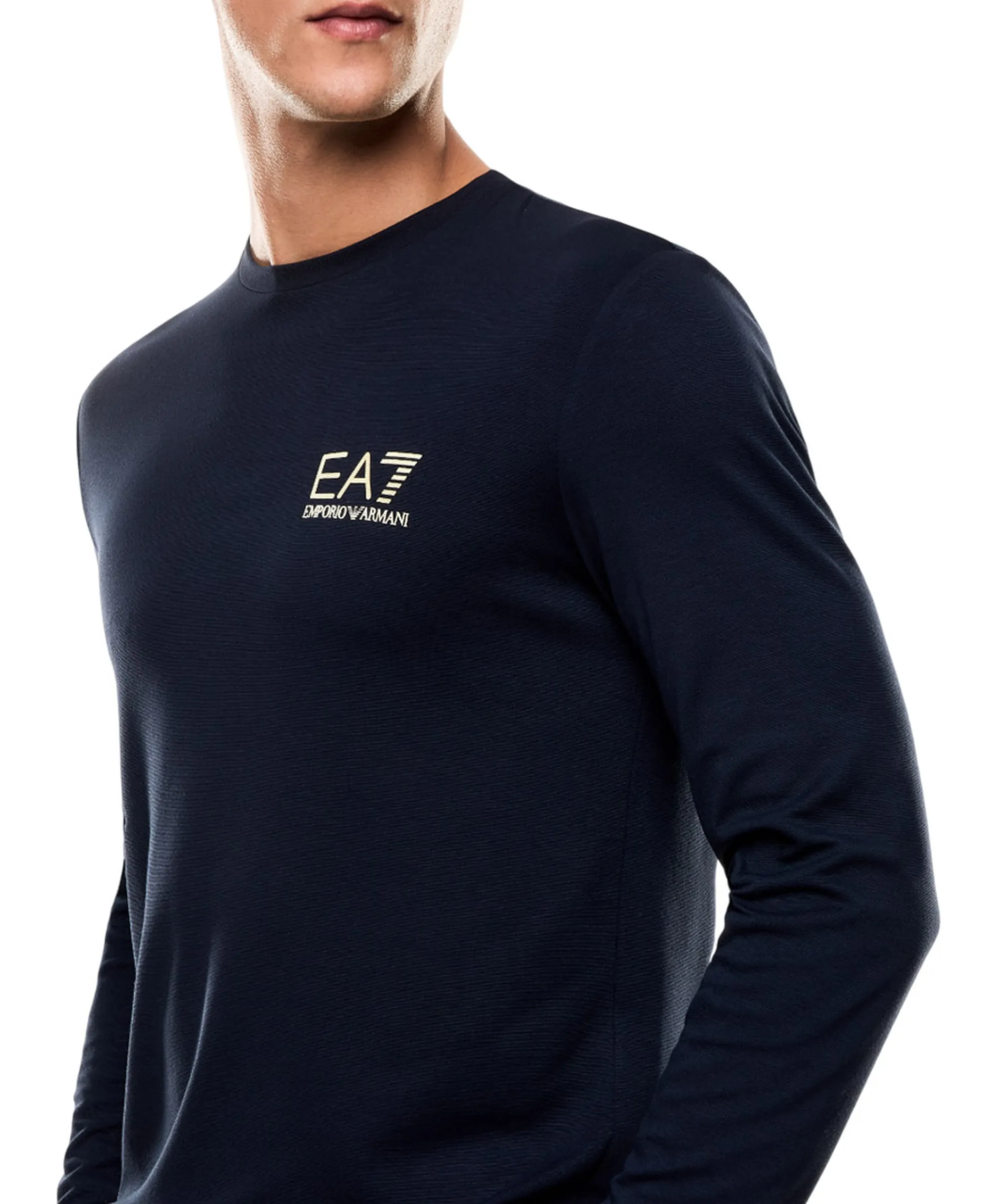 Ea7 B'Long-Sleeved T-Shirt' Blu 7M000668Af13739 161170