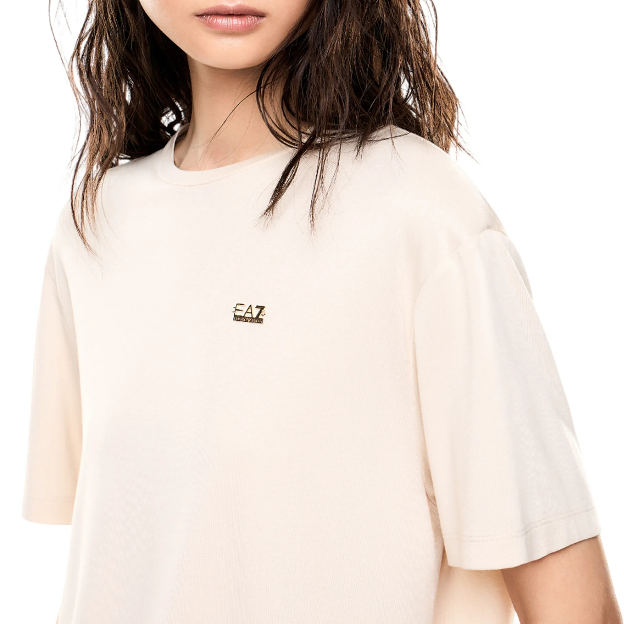 Ea7 B'T-Shirt Core Lady Relax' Beige 7W000189Af13919 176036