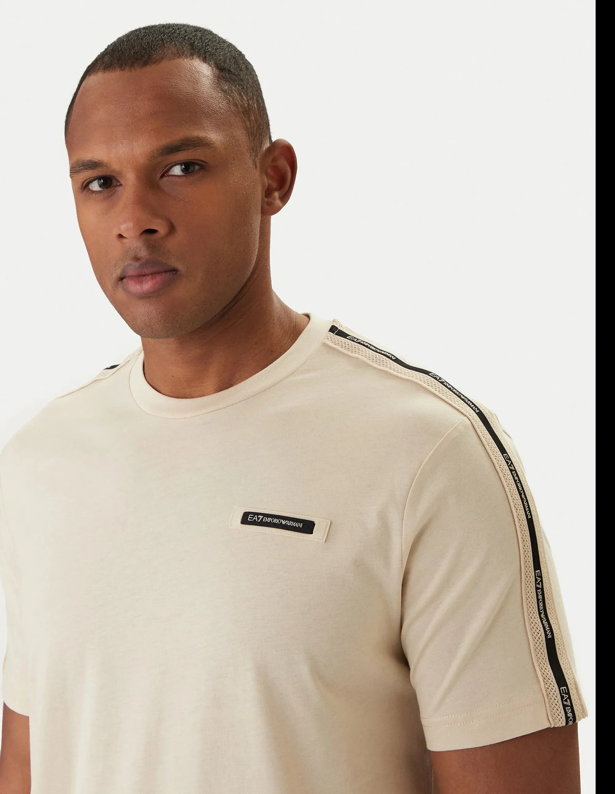 Ea7 T-Shirt Logo Series Beige 7M001476Af10375 174475