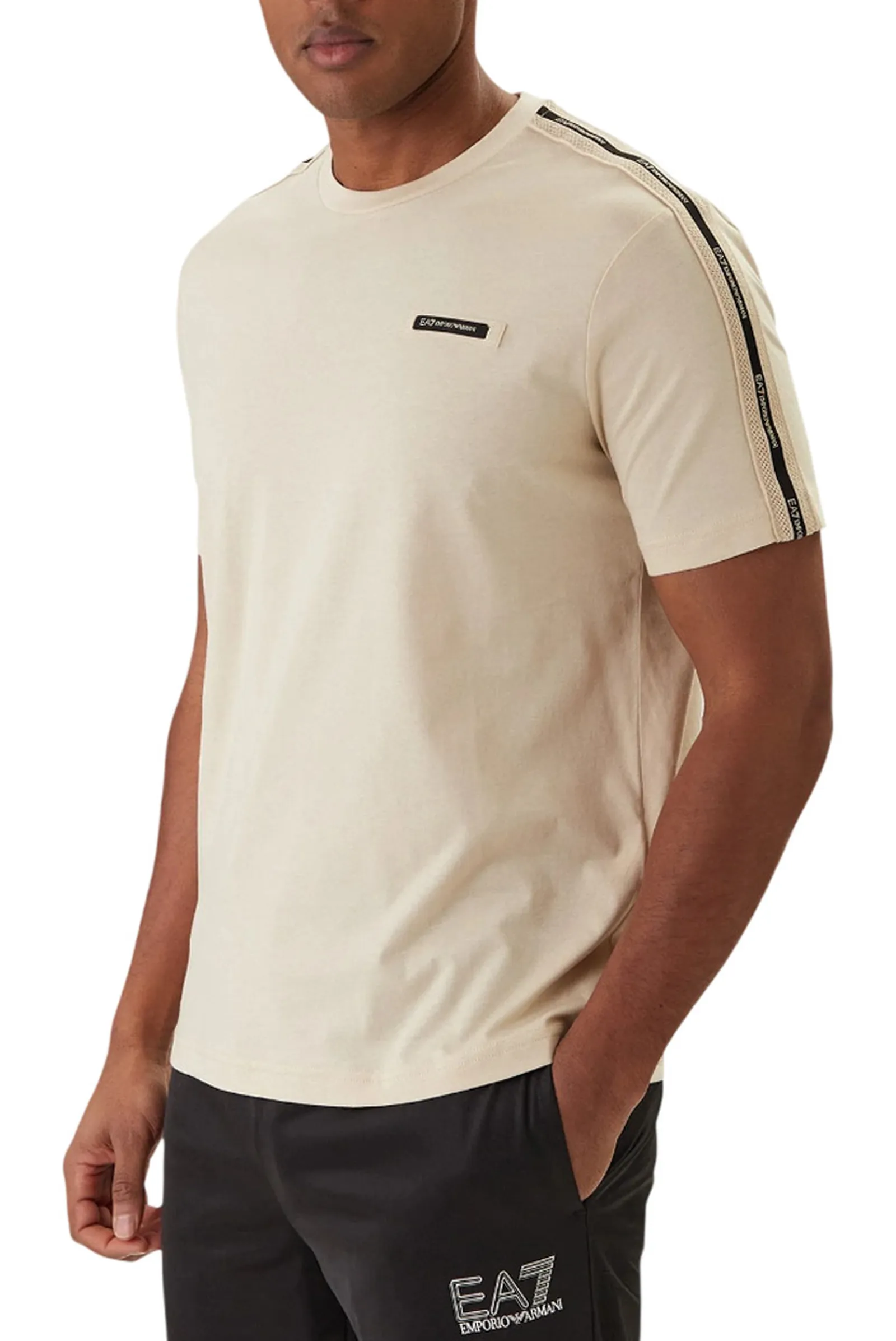 Ea7 T-Shirt Logo Series Beige 7M001476Af10375 177789