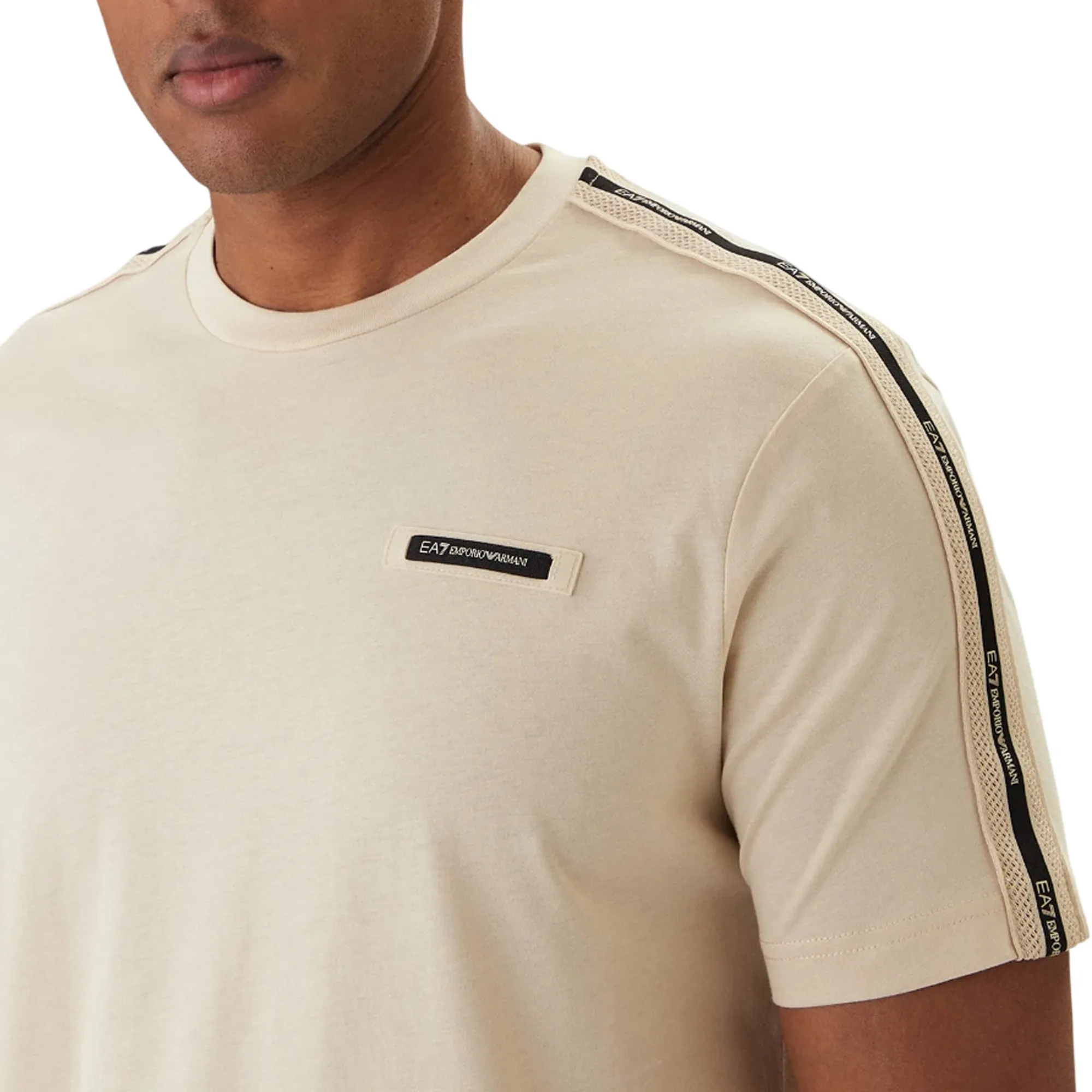 Ea7 B'T-Shirt Logo Series' Beige 7M001476Af10375 177796