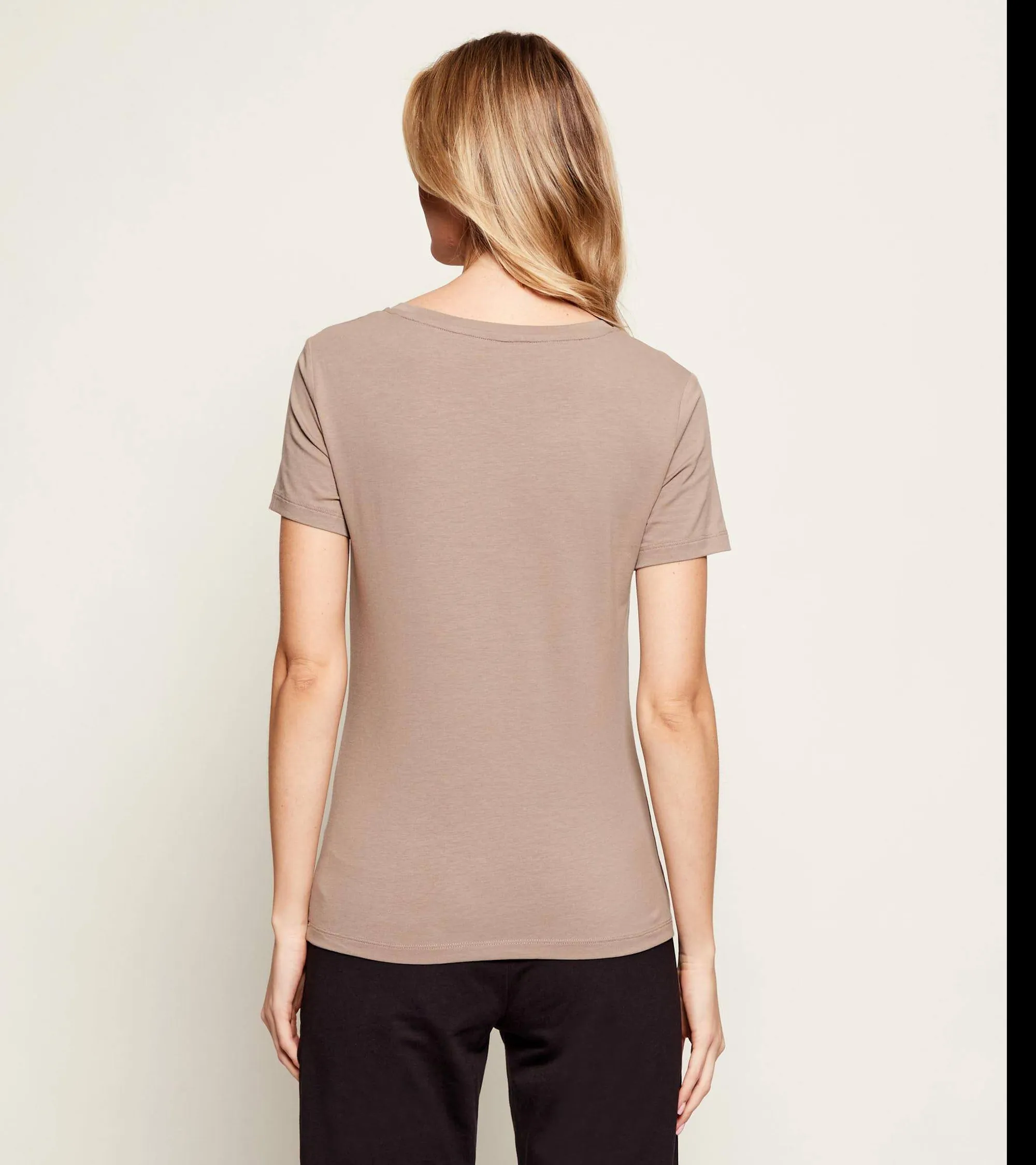 Ea7 T-Shirt Logo Series Beige 7W000536Af10373 174645