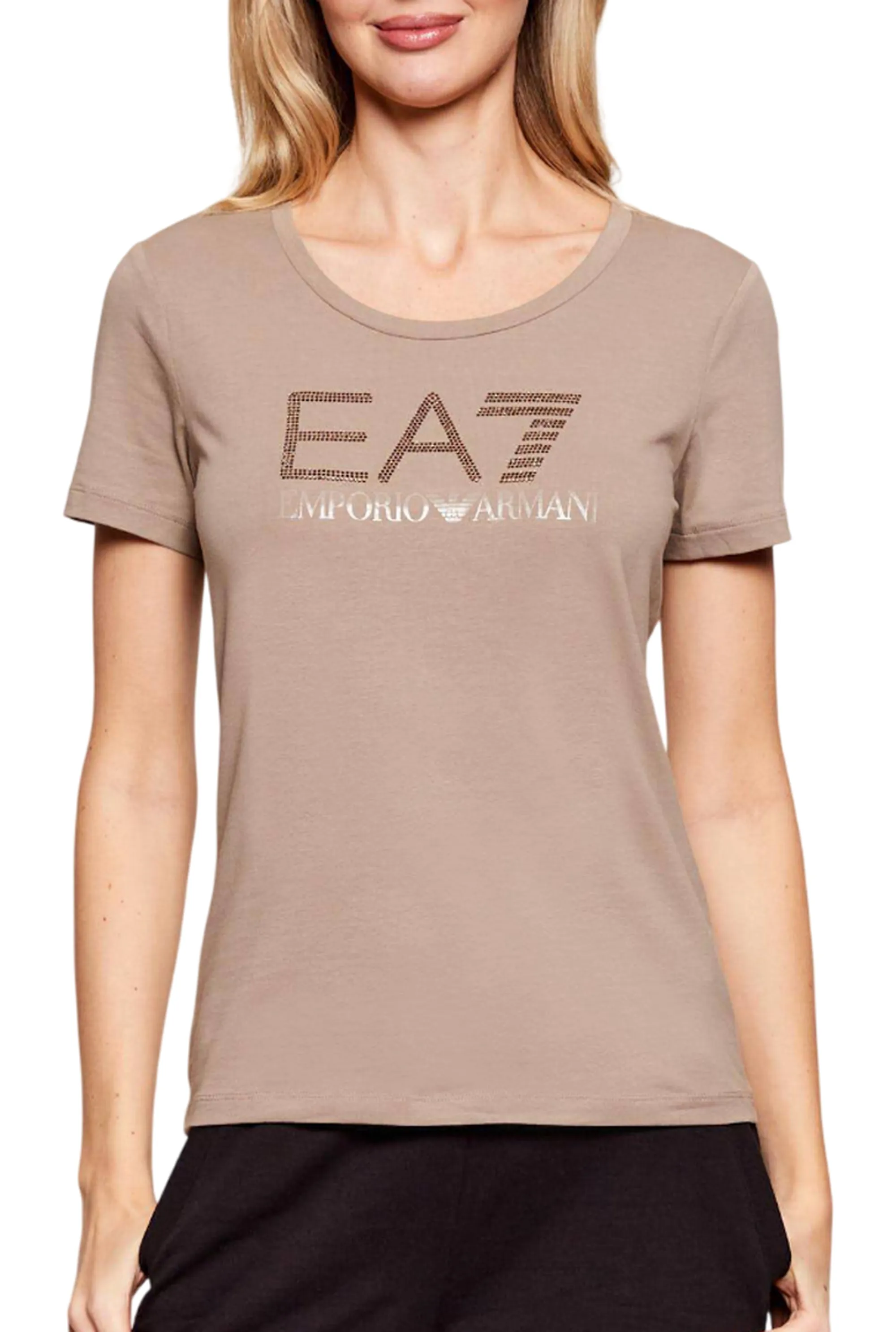 Ea7 B'T-Shirt Logo Series' Beige 7W000536Af10373 176002