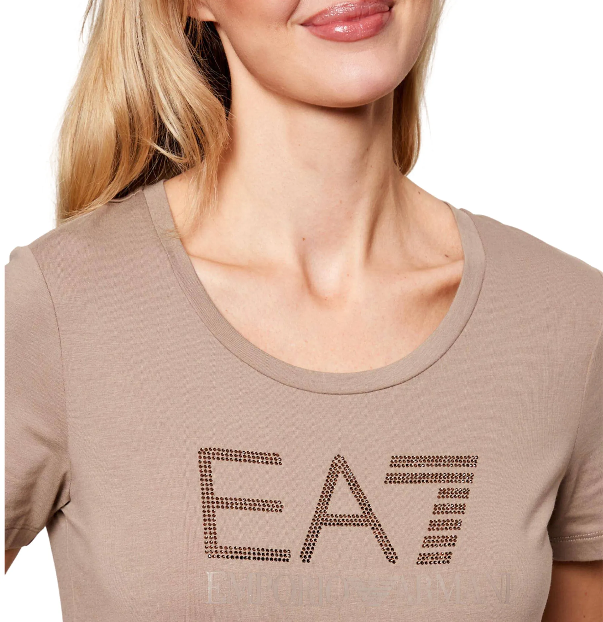 Ea7 B'T-Shirt Logo Series' Beige 7W000536Af10373 176003