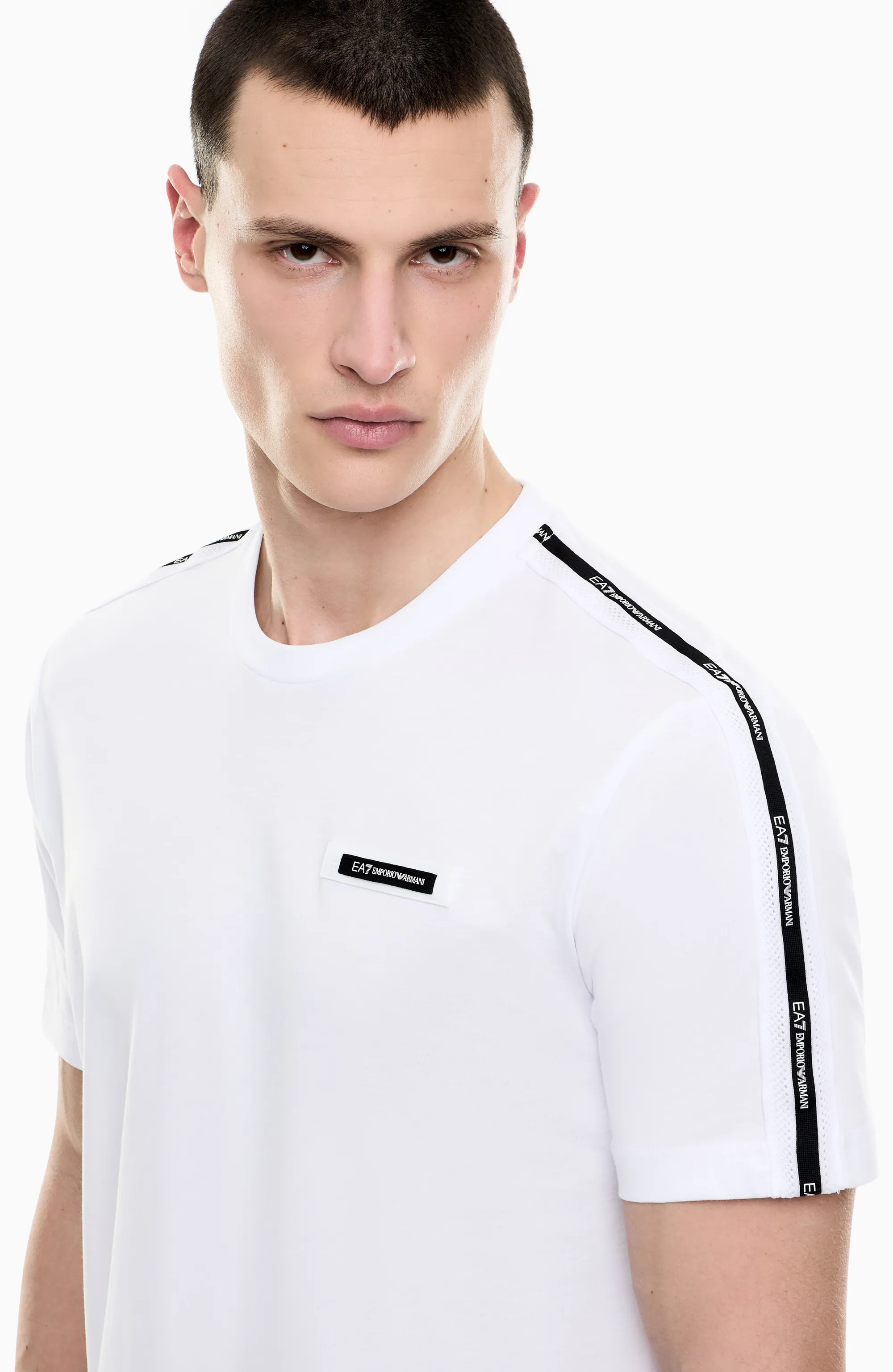 Ea7 T-Shirt Logo Series Bianco 7M001476Af10375 174460