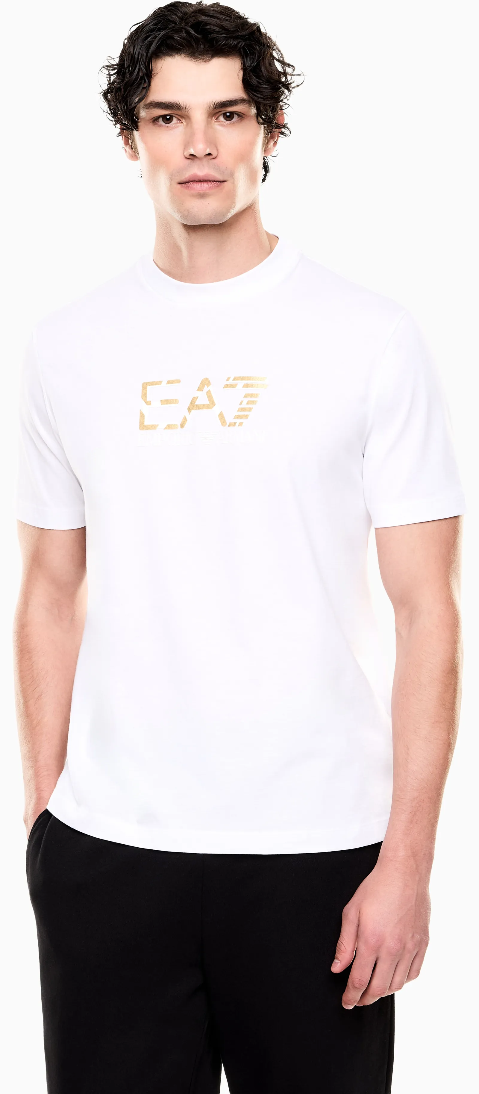 Ea7 T-Shirt Premium Label Bianco 7M001562Af17789 174555