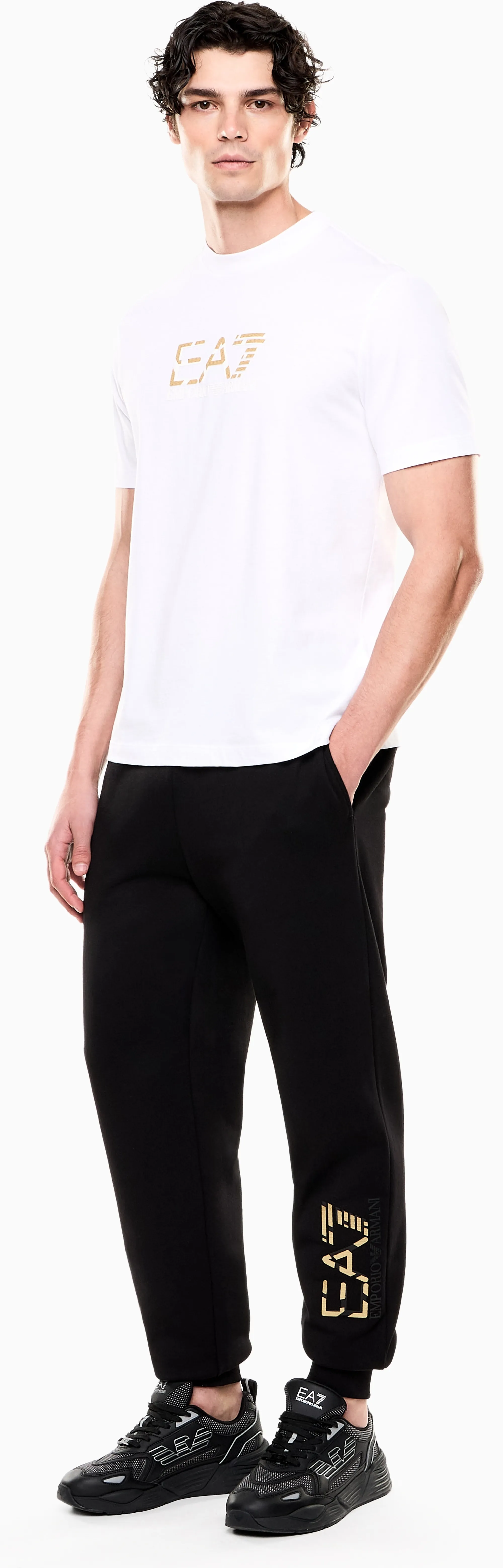 Ea7 T-Shirt Premium Label Bianco 7M001562Af17789 174557