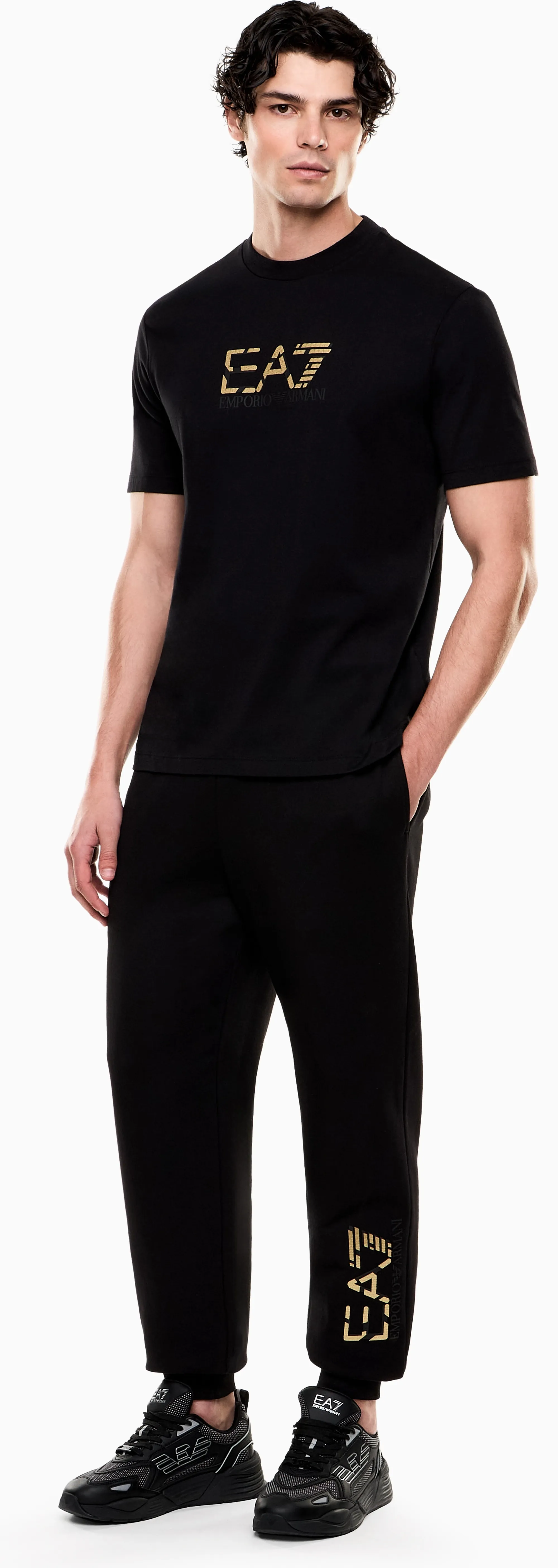 Ea7 T-Shirt Premium Label Nero 7M001562Af17789 174551