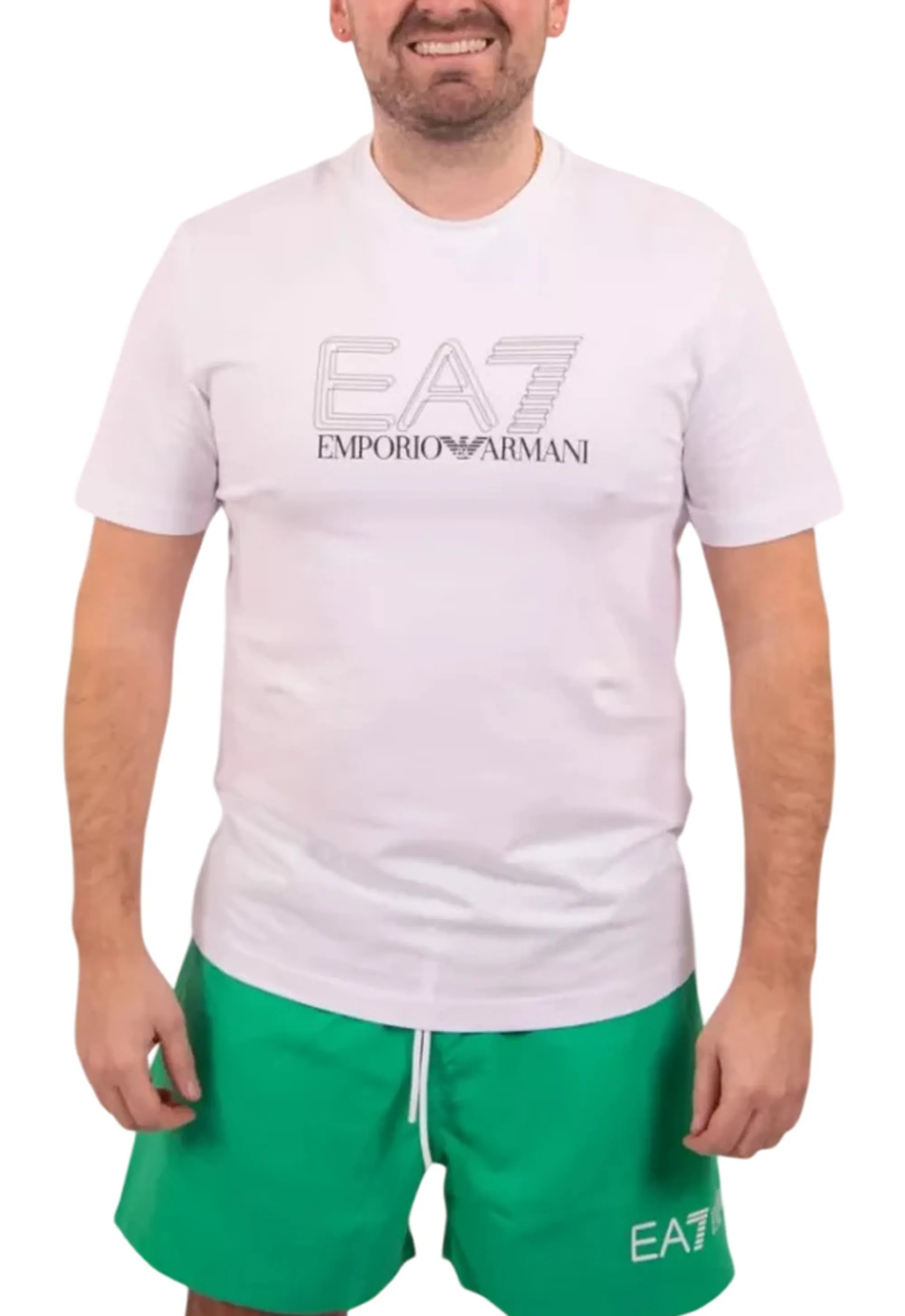 Ea7 T-Shirt Visibility Bianco 7M001308Af10373 177285