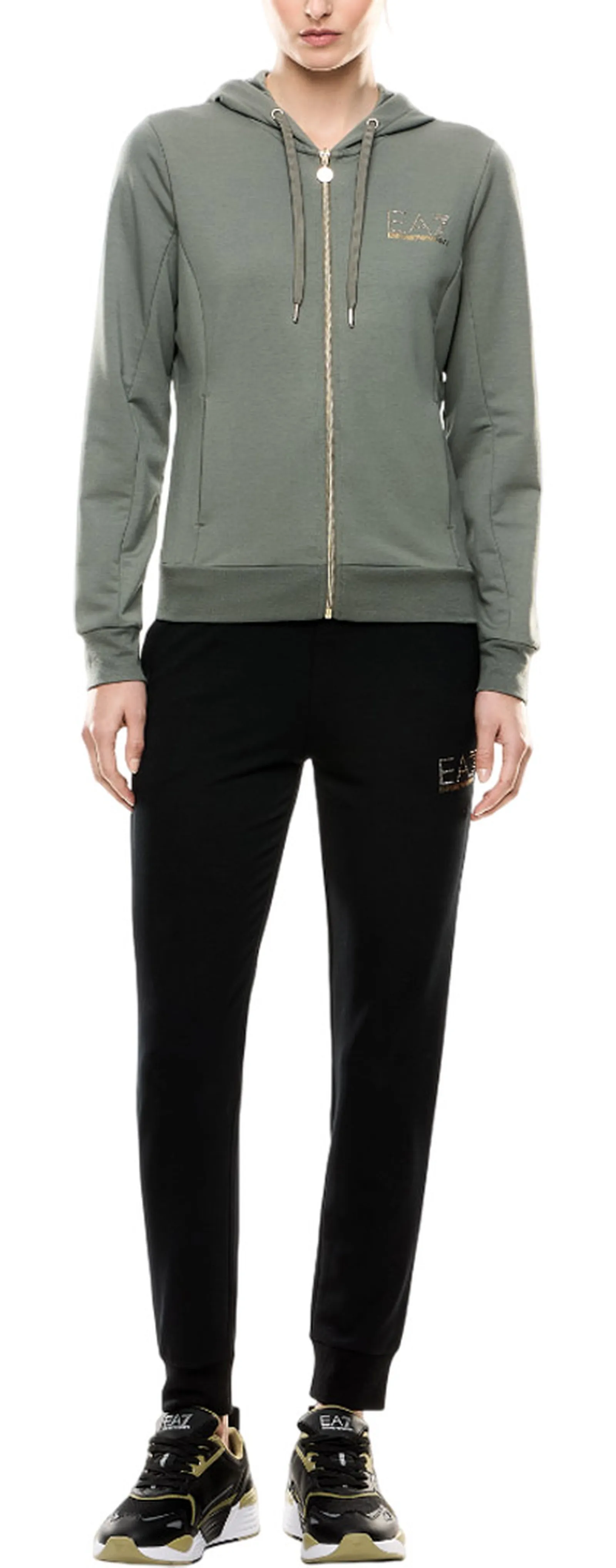 Ea7 Tuta Evolution In Misto Viscosa Verde 8Ntv51Tj9Rz 162694