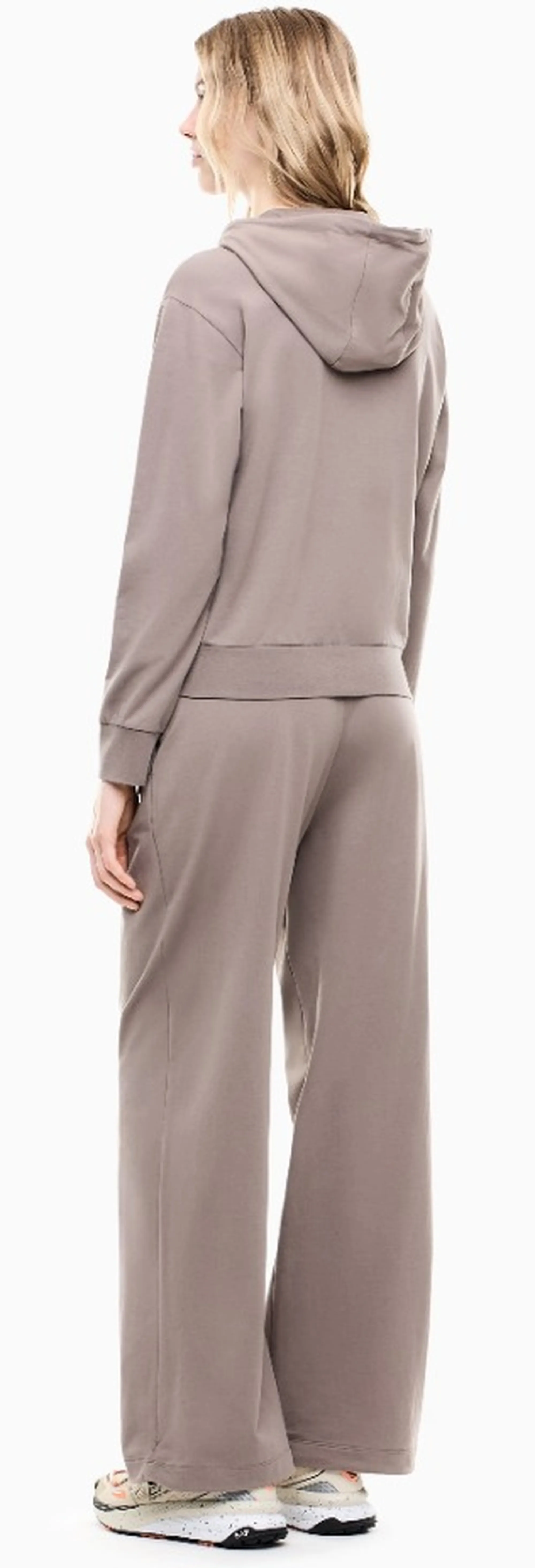 Ea7 Tuta Stretch Suite Wide Leg Beige 7W000464Af13135 190851