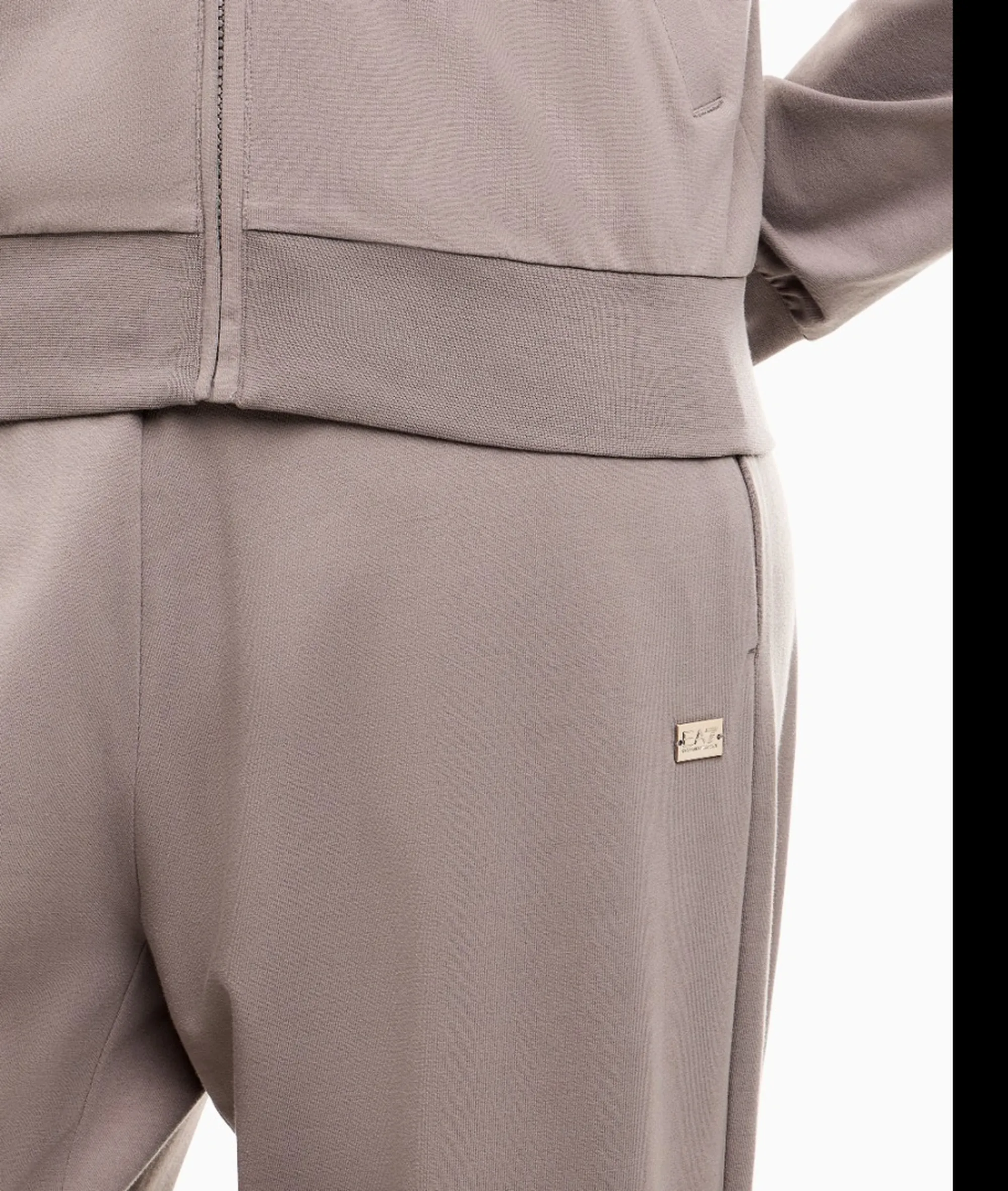 Ea7 Tuta Stretch Suite Wide Leg Beige 7W000464Af13135 190852
