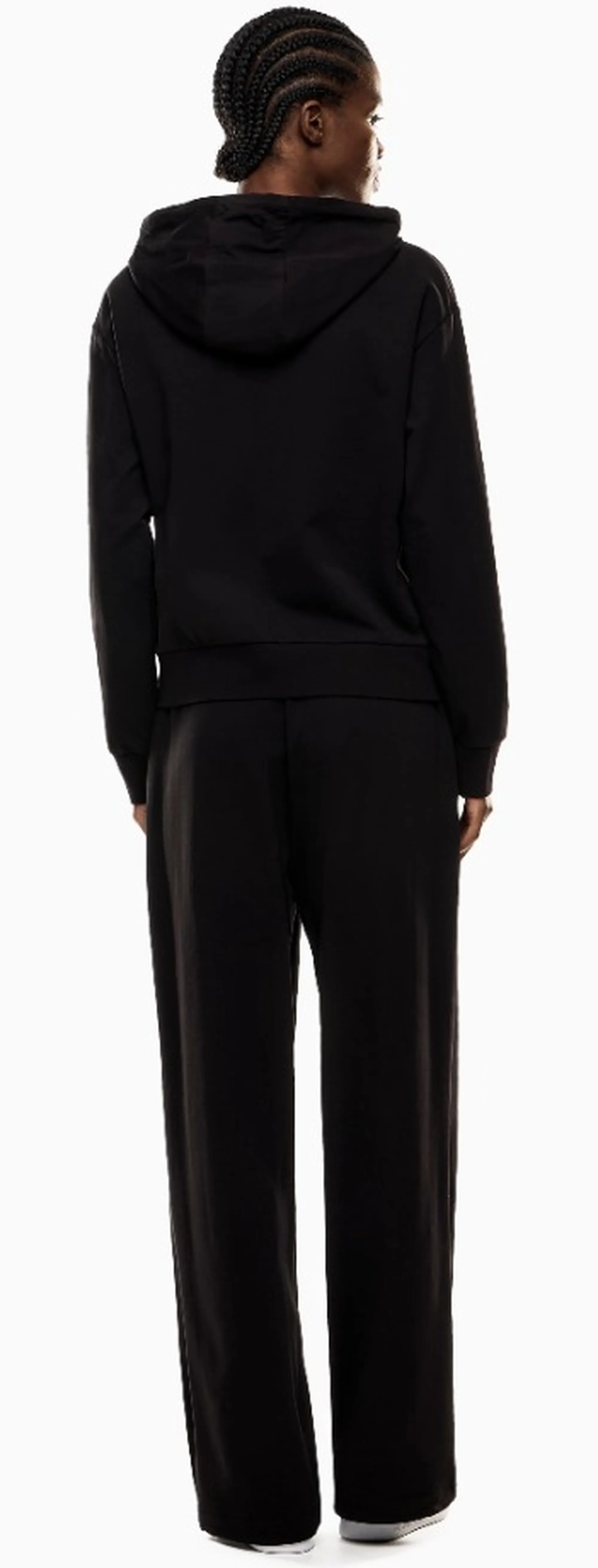 Ea7 Tuta Stretch Suite Wide Leg Nero 7W000464Af13135 190850