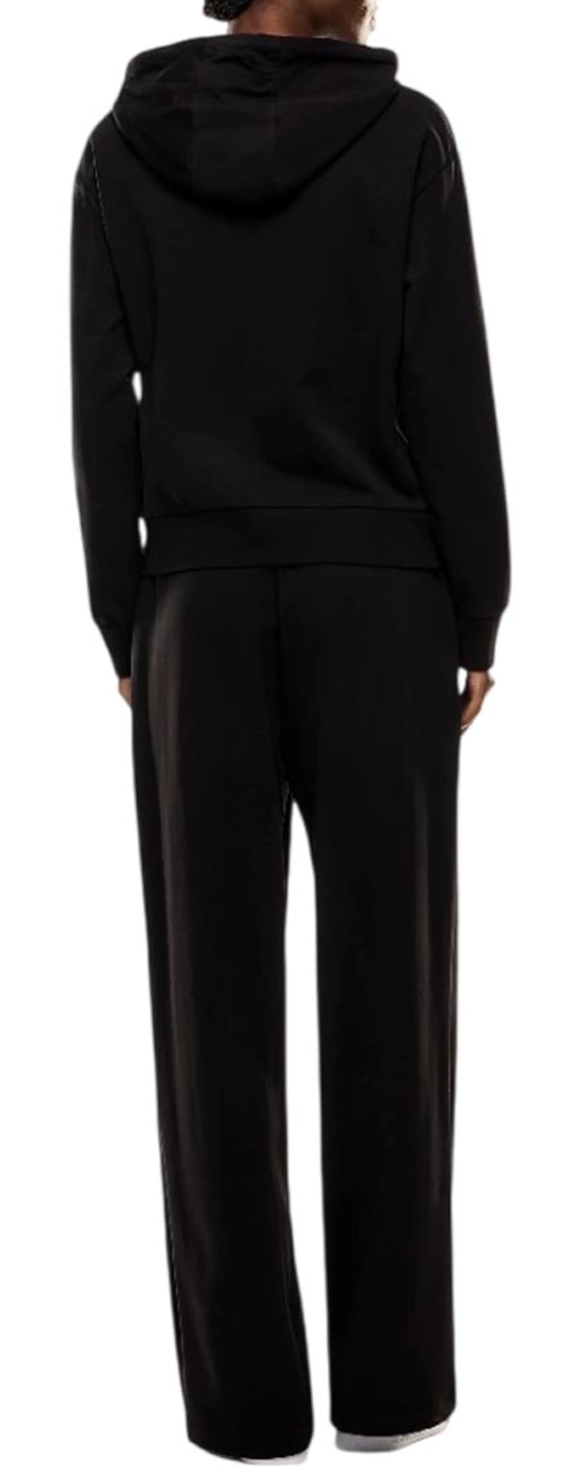 Ea7 Tuta Stretch Suite Wide Leg Nero 7W000464Af13135 195562