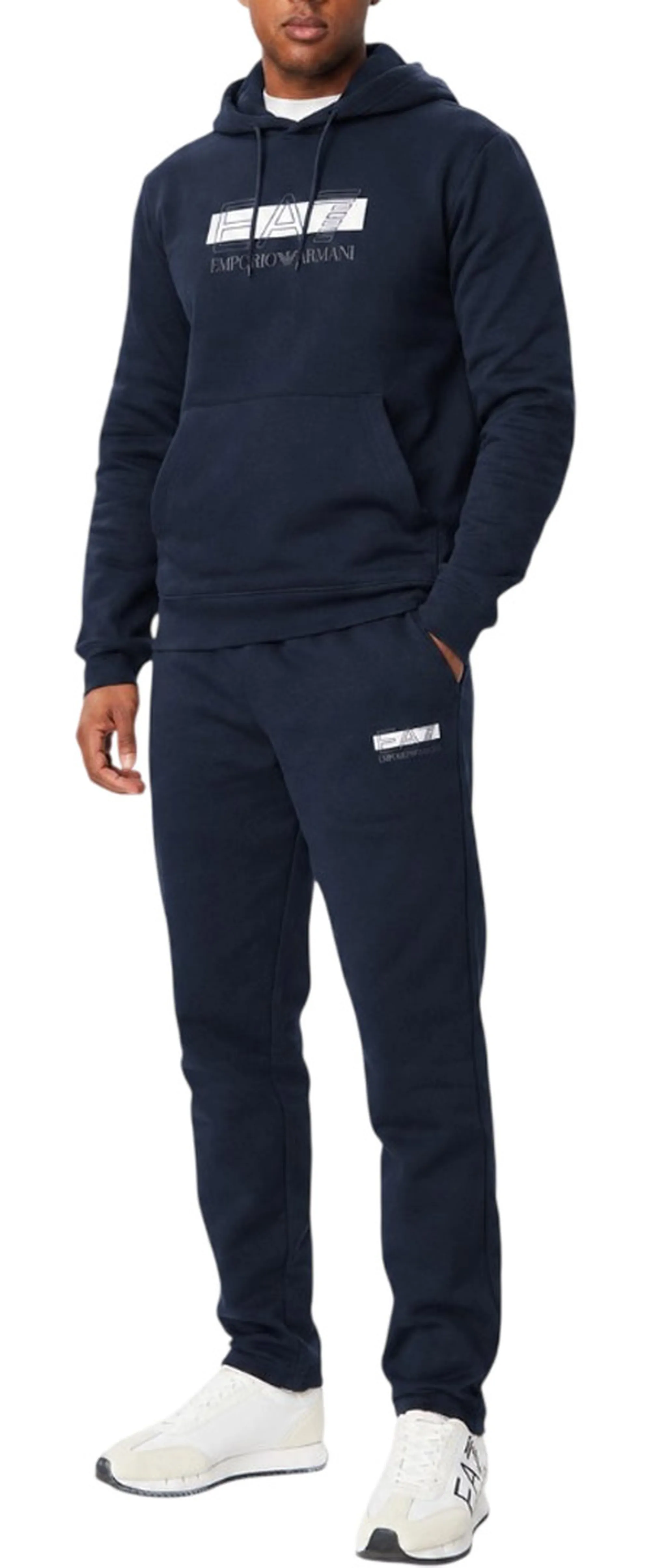 Ea7 Tuta Visibility In Jersey Blu 7M002429Af10377 191306