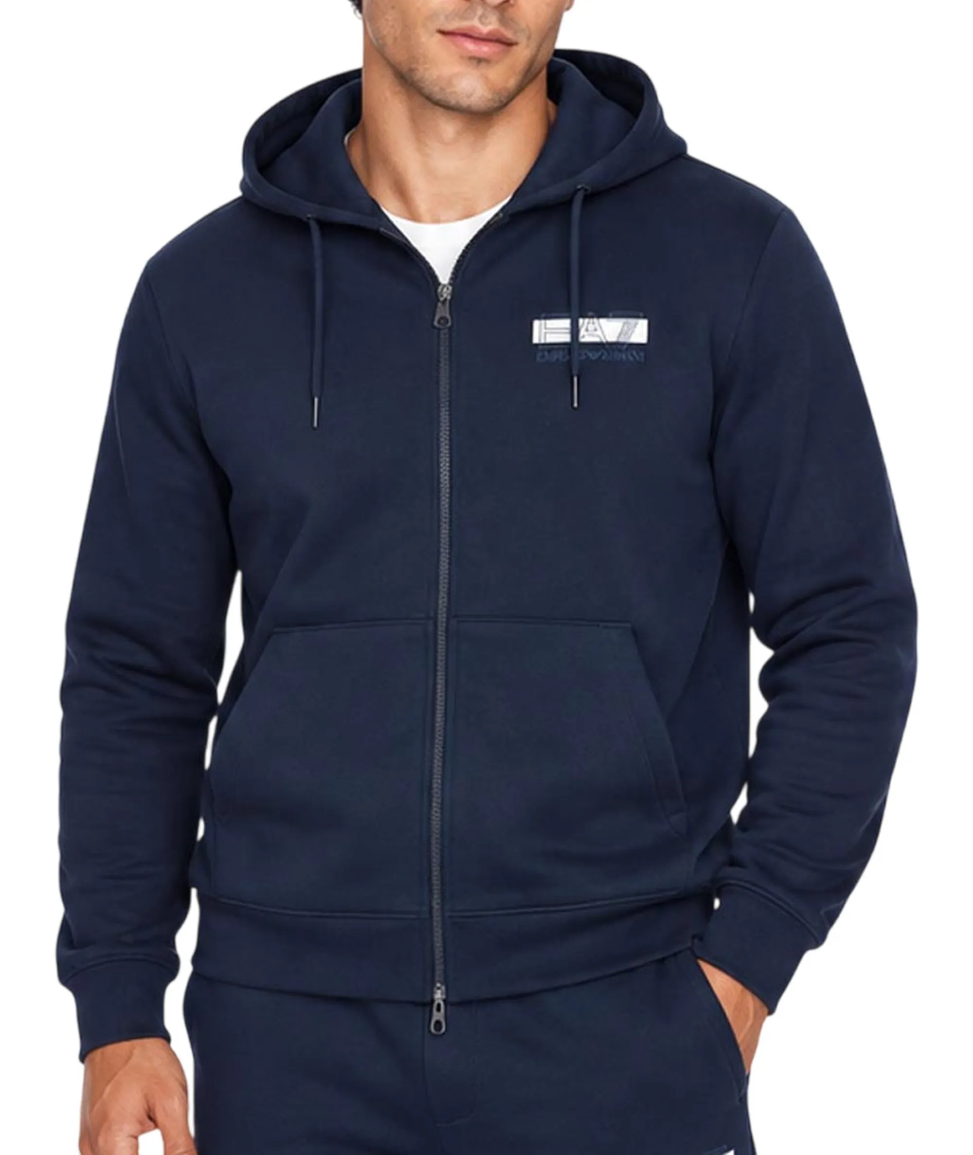 Ea7 Tuta Visibility In Jersey Blu 7M002430Af10377 191322