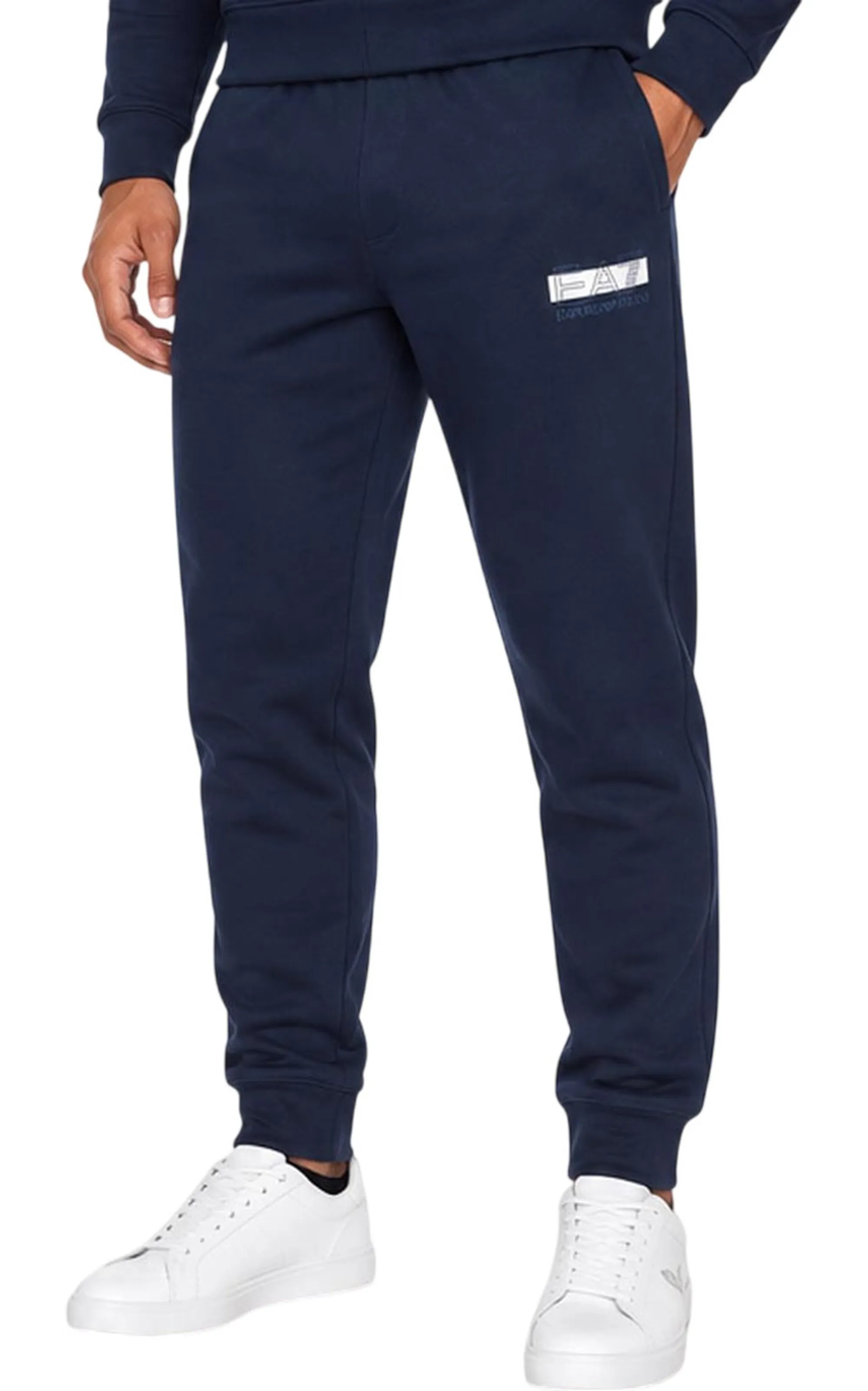 Ea7 Tuta Visibility In Jersey Blu 7M002430Af10377 191323